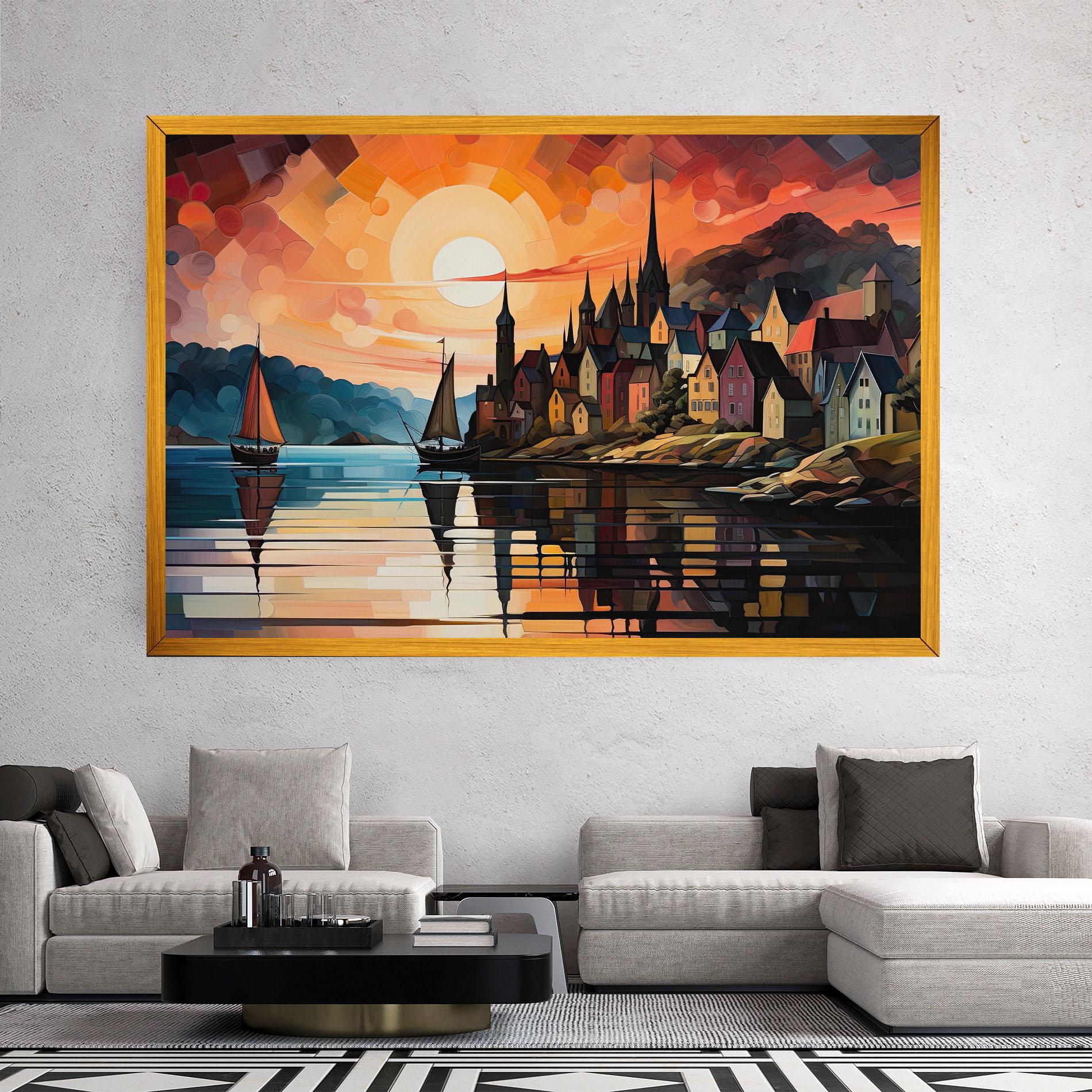 Tablou Canvas Castle Painting mockup 2