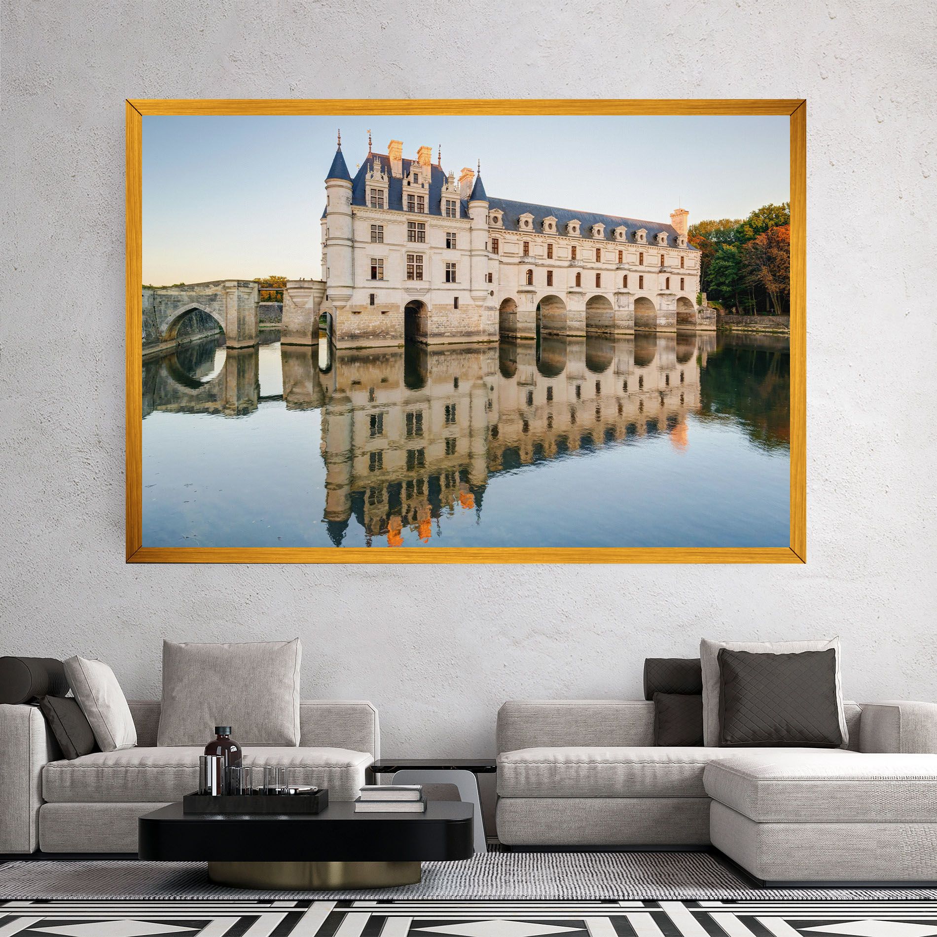 Chateau Chenonceau Castle mockup 2