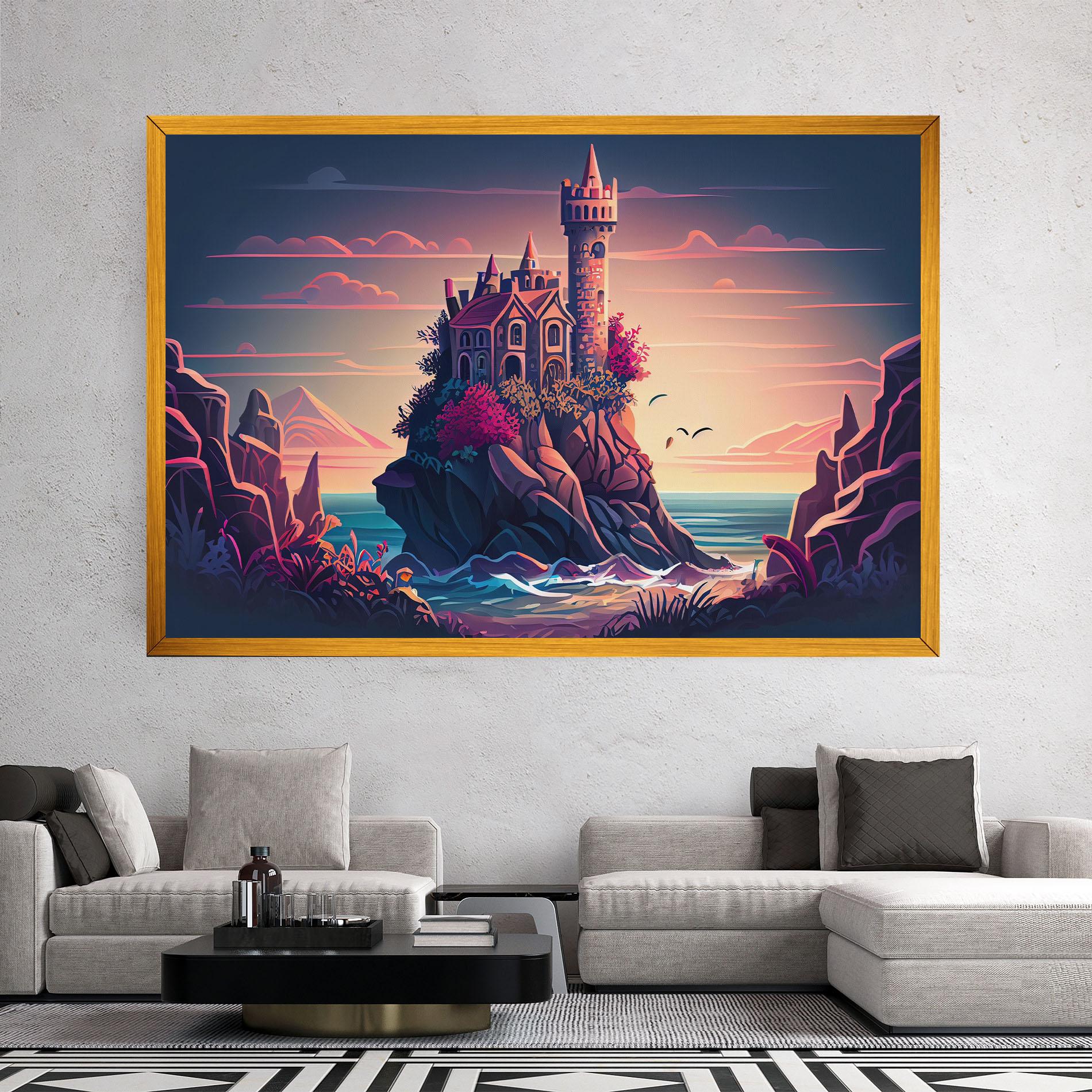 Tablou Canvas Cliff Castle mockup 2