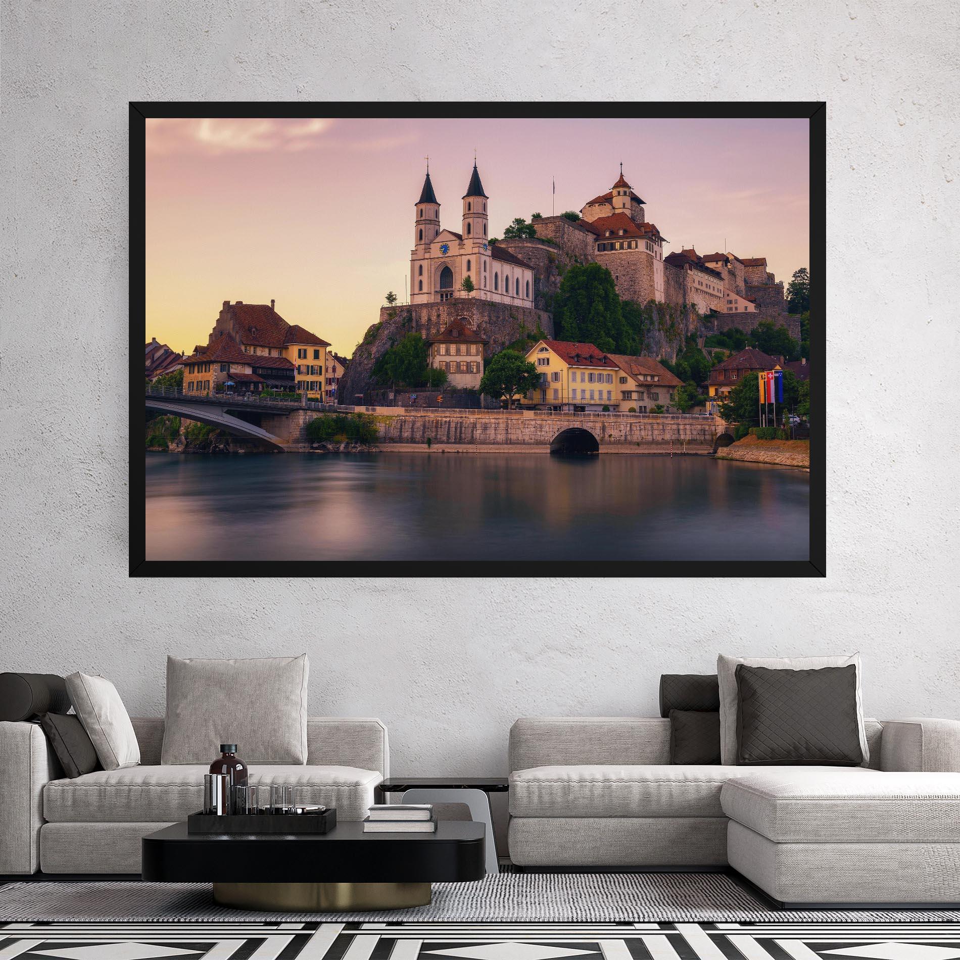 Tablou Canvas Aarburg Castle mockup 2