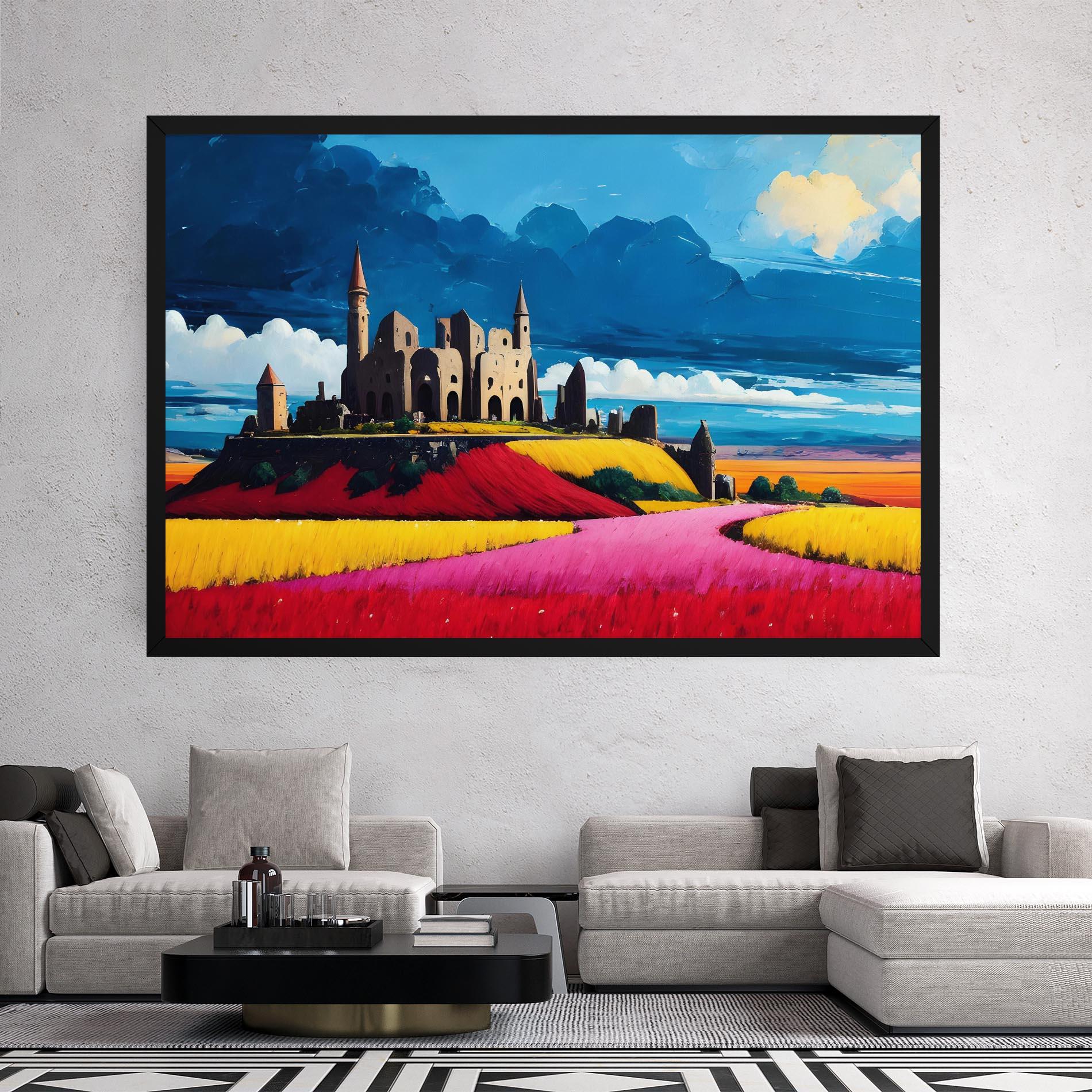 Tablou Canvas Antique Building Art mockup 2