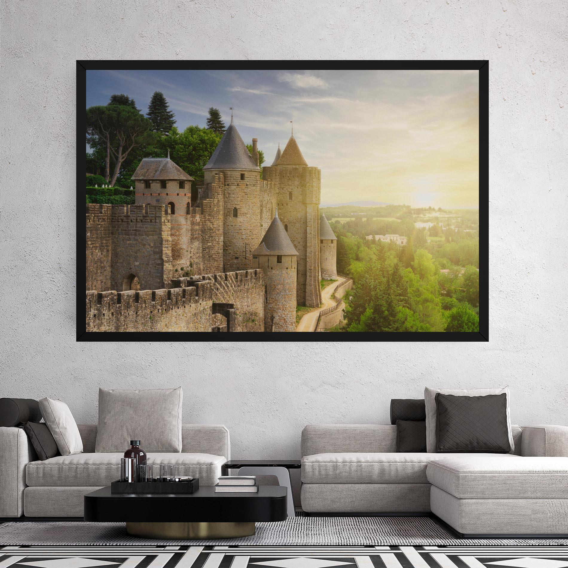 Tablou Canvas Carcassonne France mockup 2