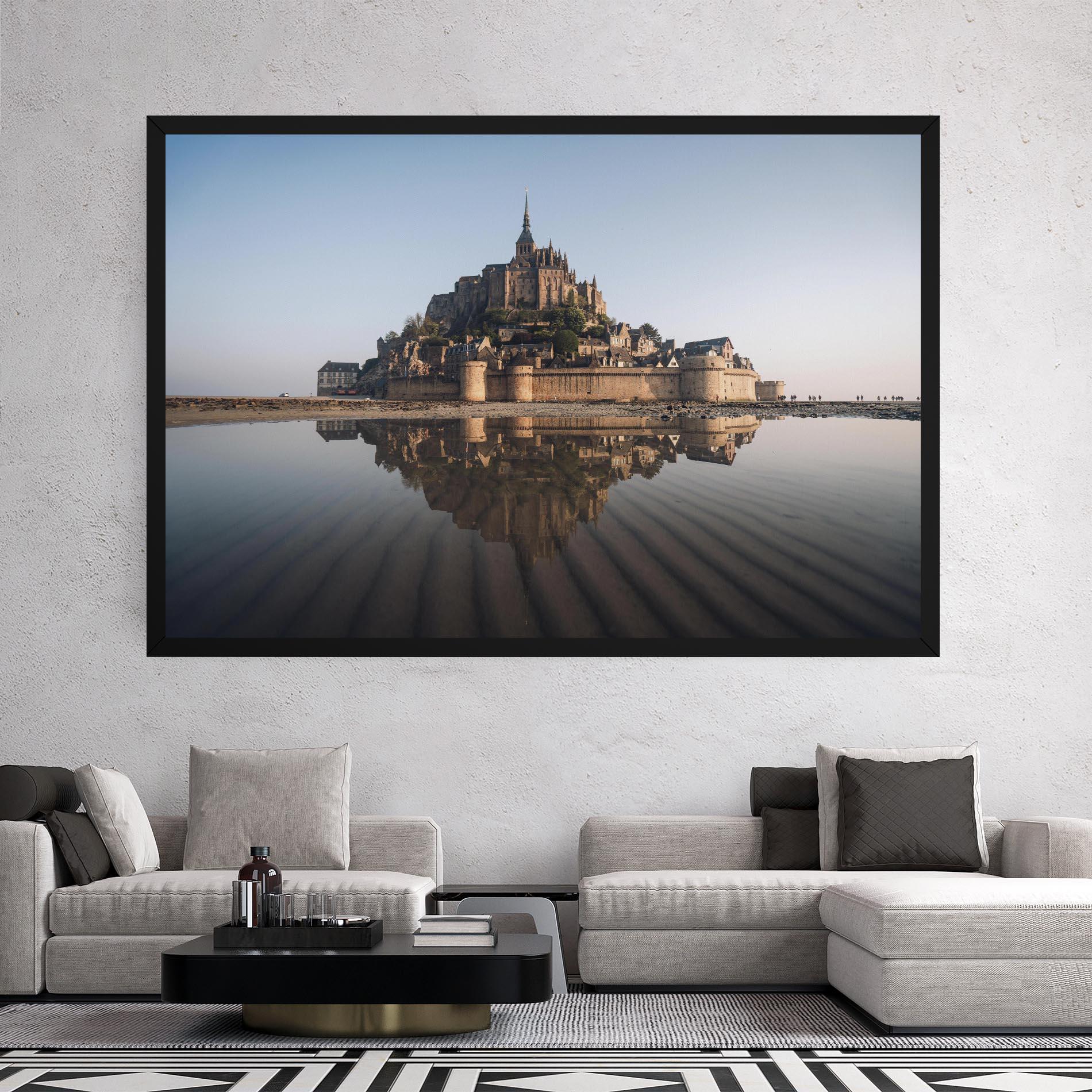 Tablou Canvas Castle Reflection mockup 2