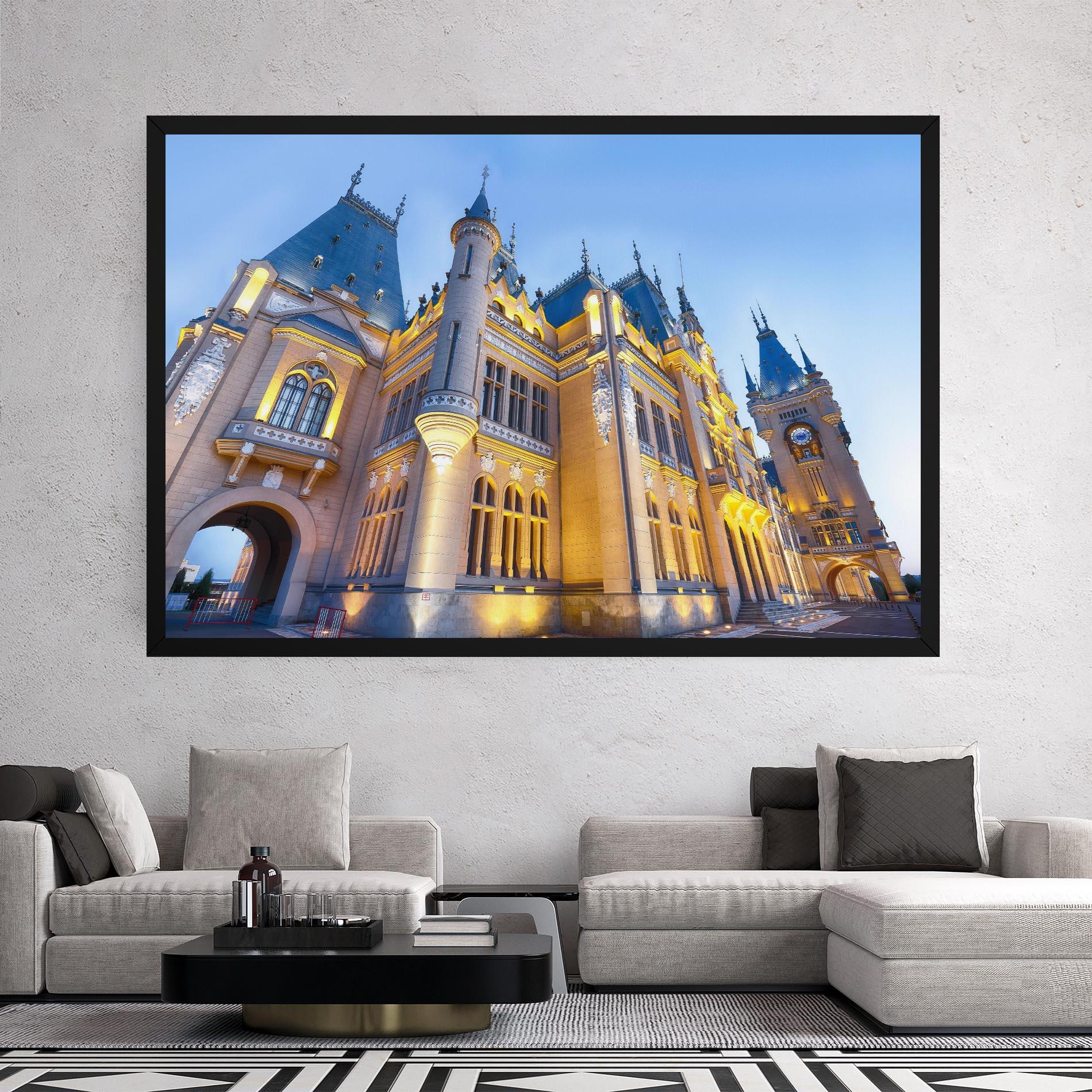 Tablou Canvas Palace Culture Romania mockup 2