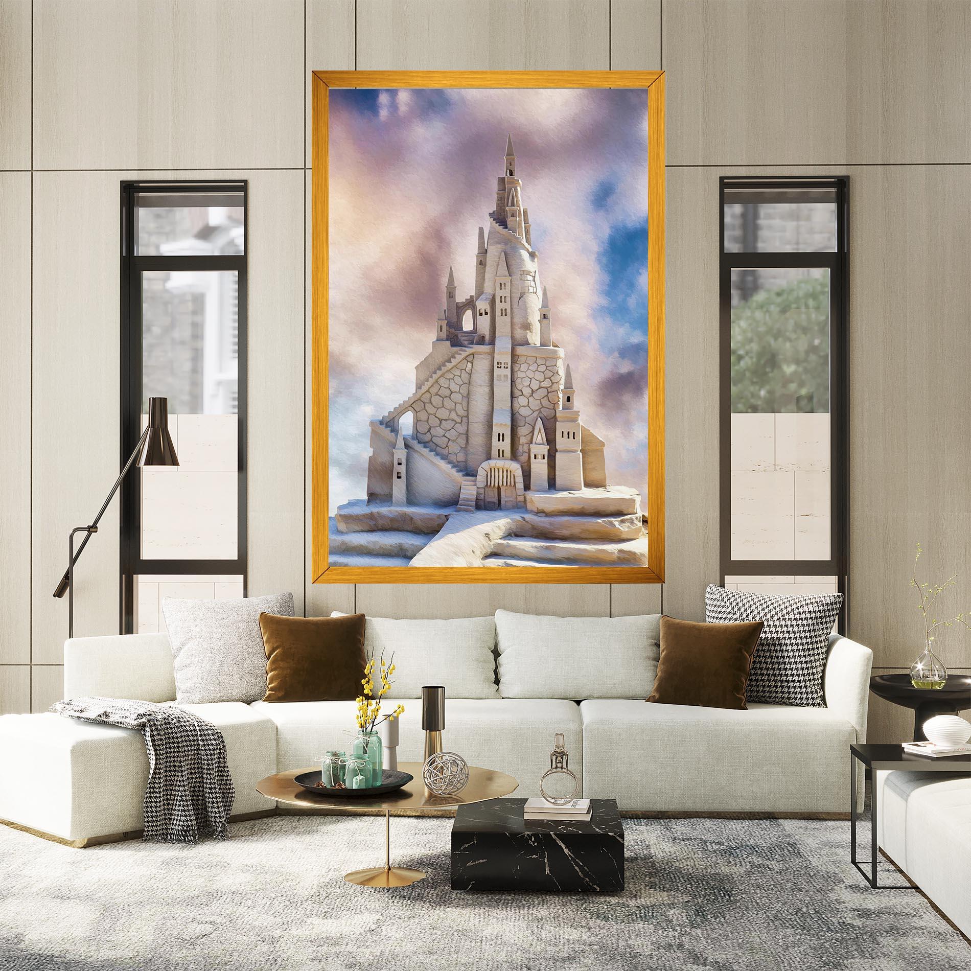 Tablou Canvas Cream Castle mockup 2