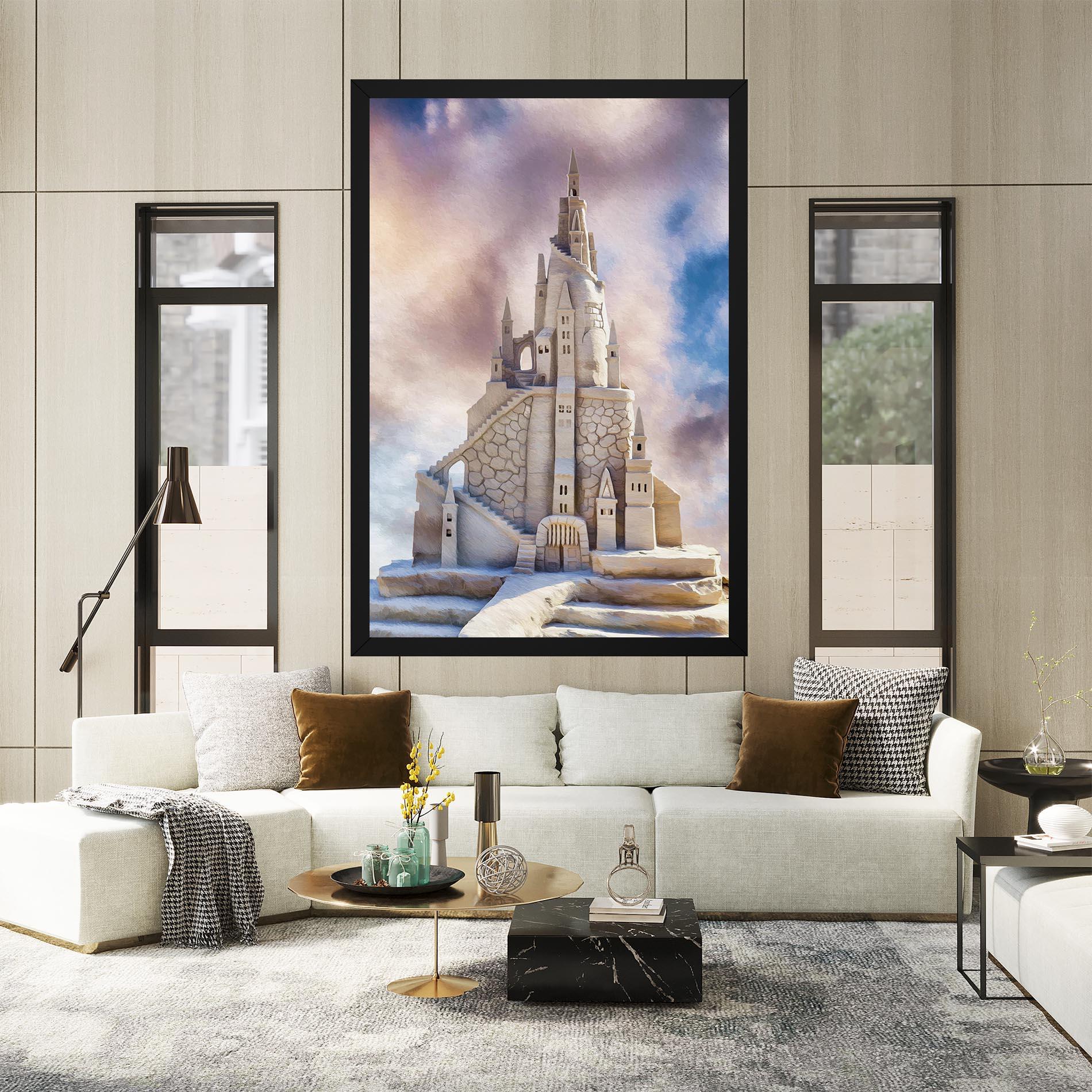 Tablou Canvas Cream Castle mockup 2