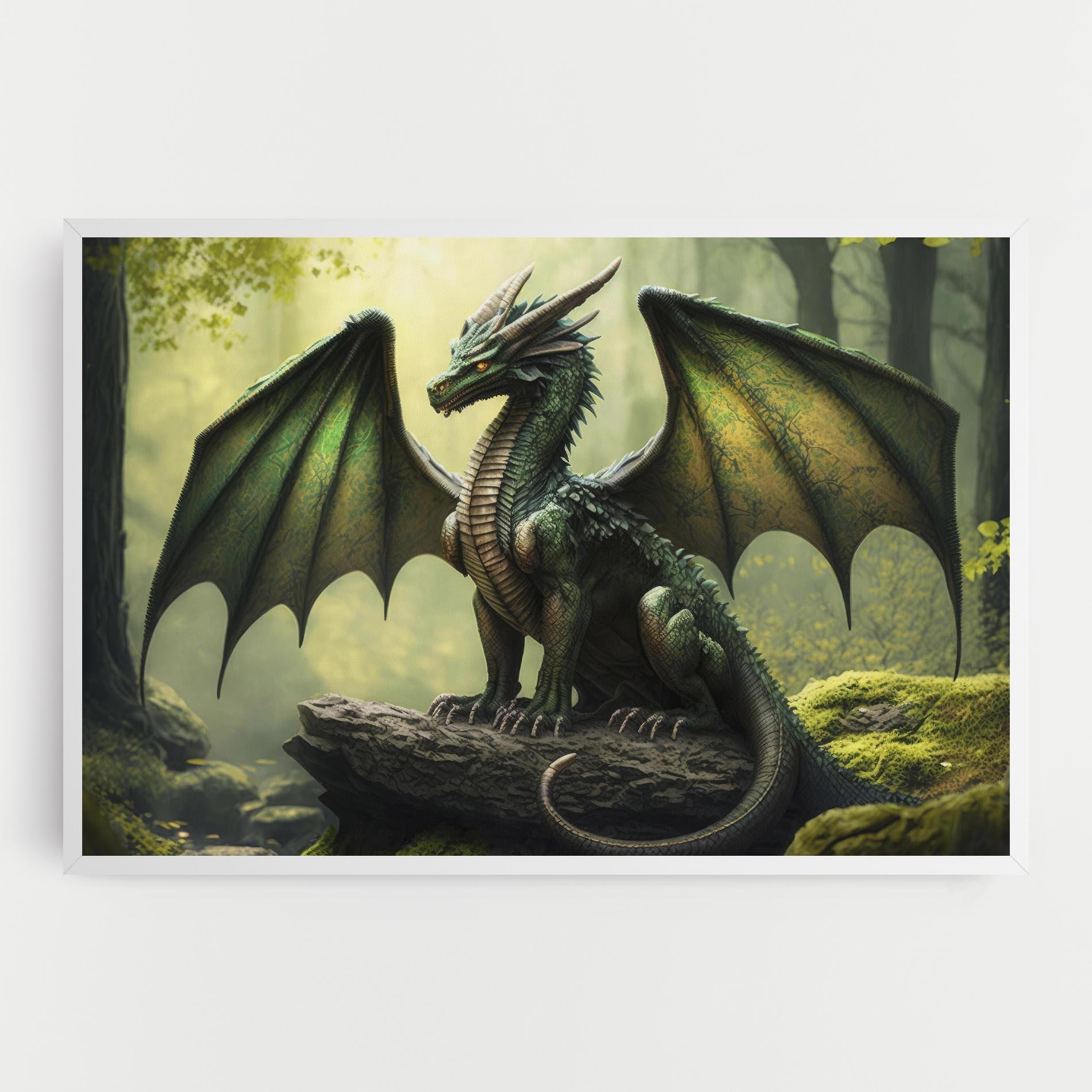 Tablou Canvas Green Dragon mockup 0