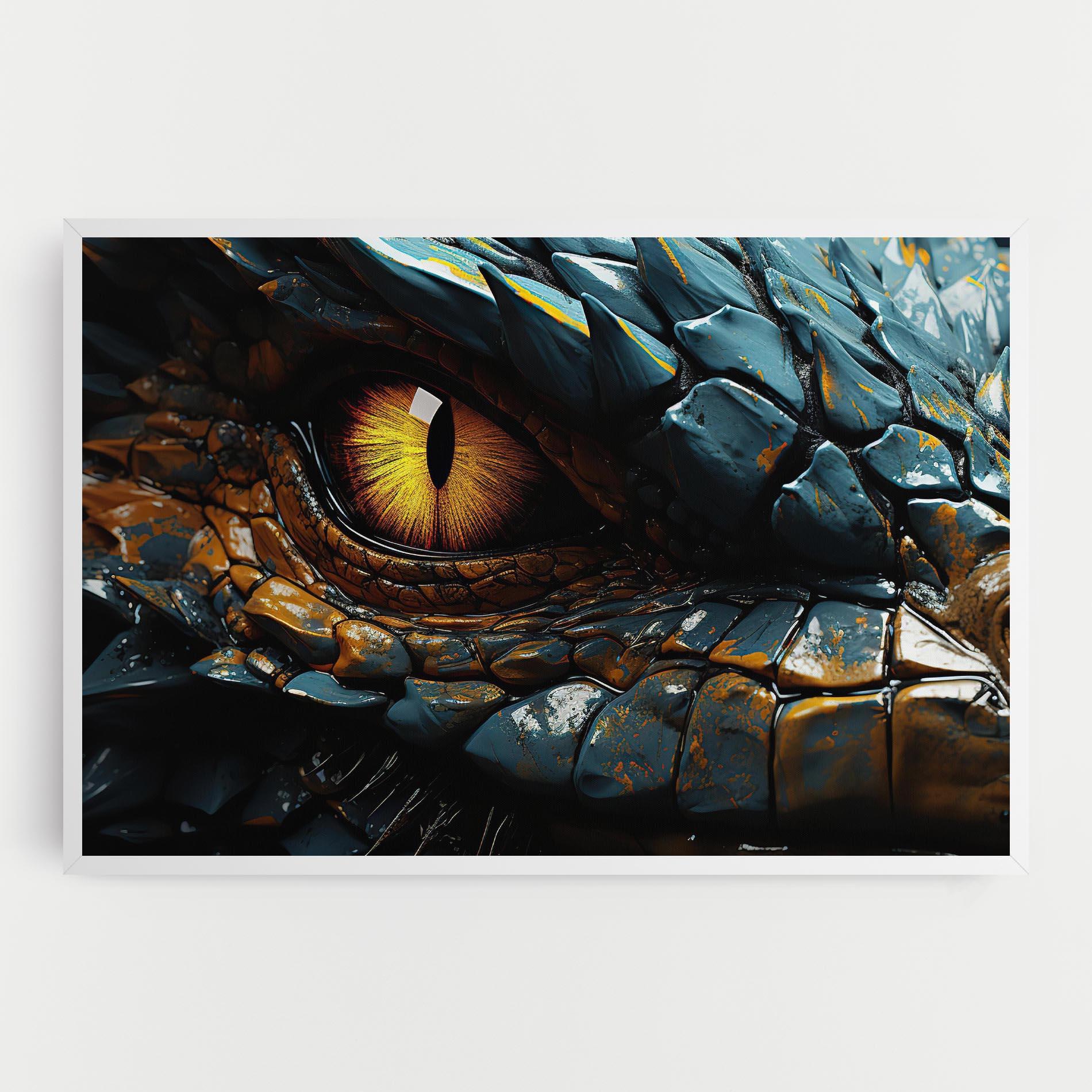 Tablou Canvas Yellow Dragon Eye mockup 0