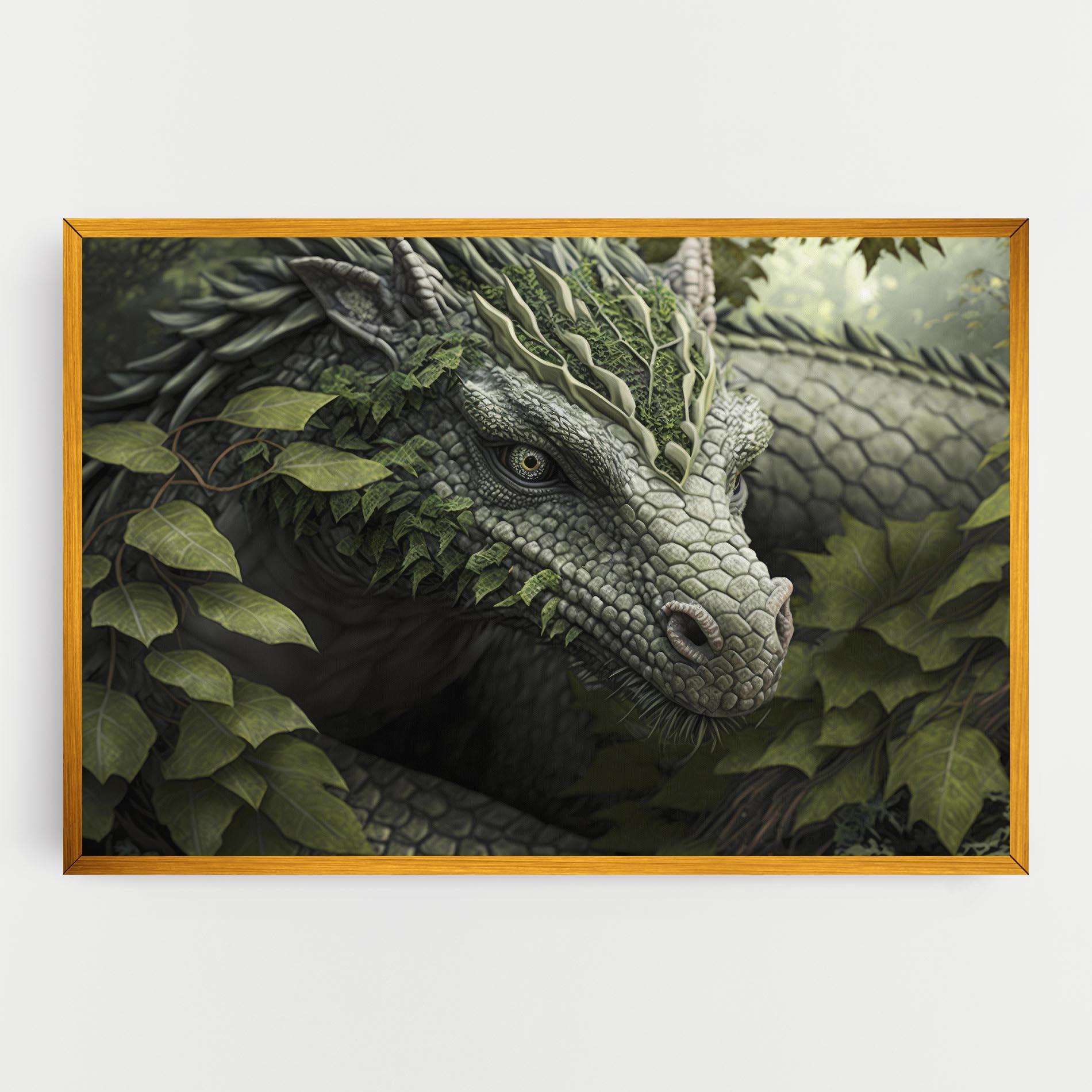 Tablou Canvas Ancient Forest Dragon mockup 0