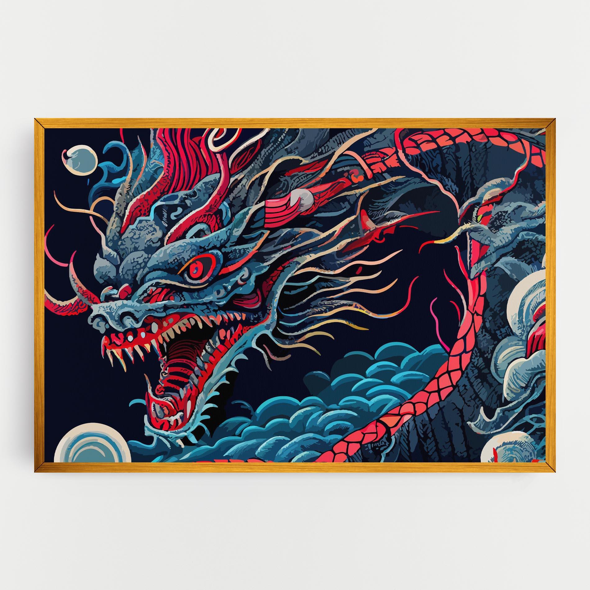 Tablou Canvas Cloud Dragon mockup 0