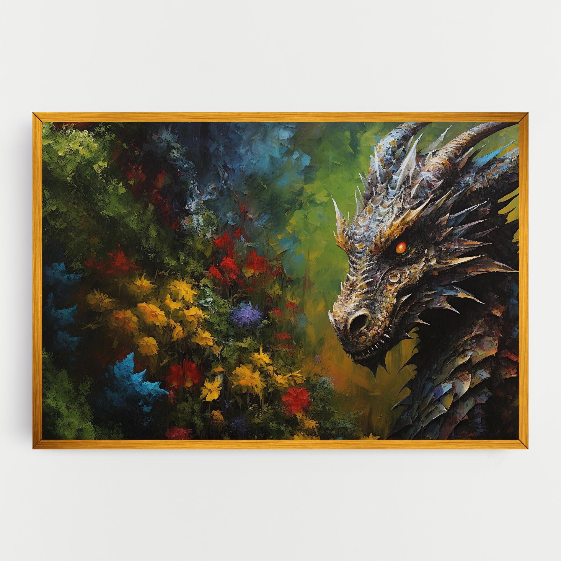 Tablou Canvas Dragon In Nature mockup 0