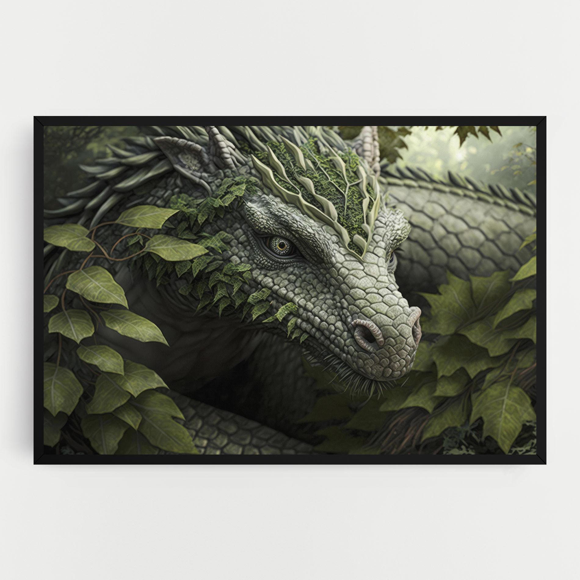 Tablou Canvas Ancient Forest Dragon mockup 0