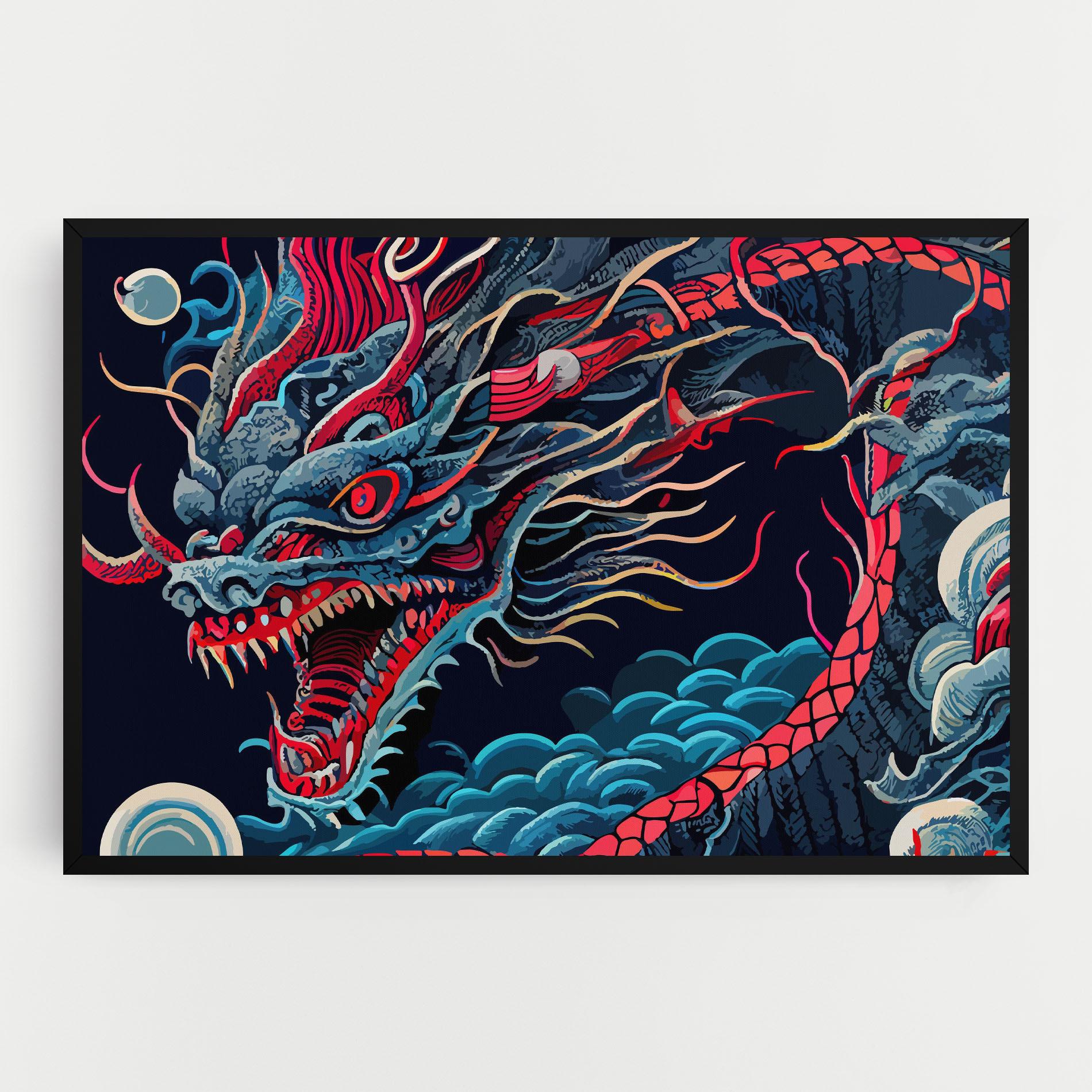 Tablou Canvas Cloud Dragon mockup 0