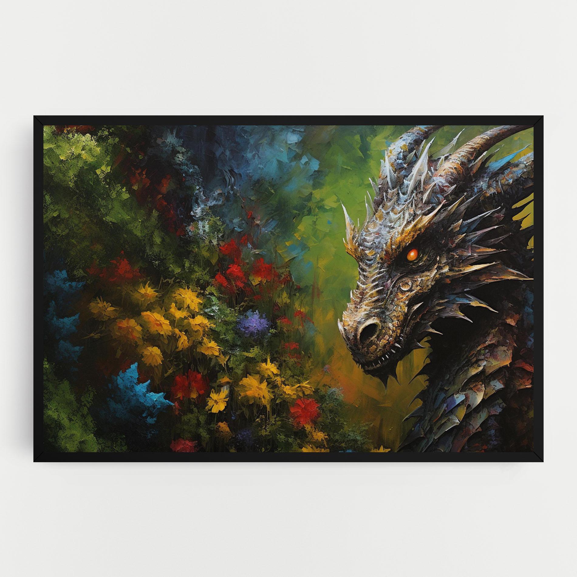 Tablou Canvas Dragon In Nature mockup 0
