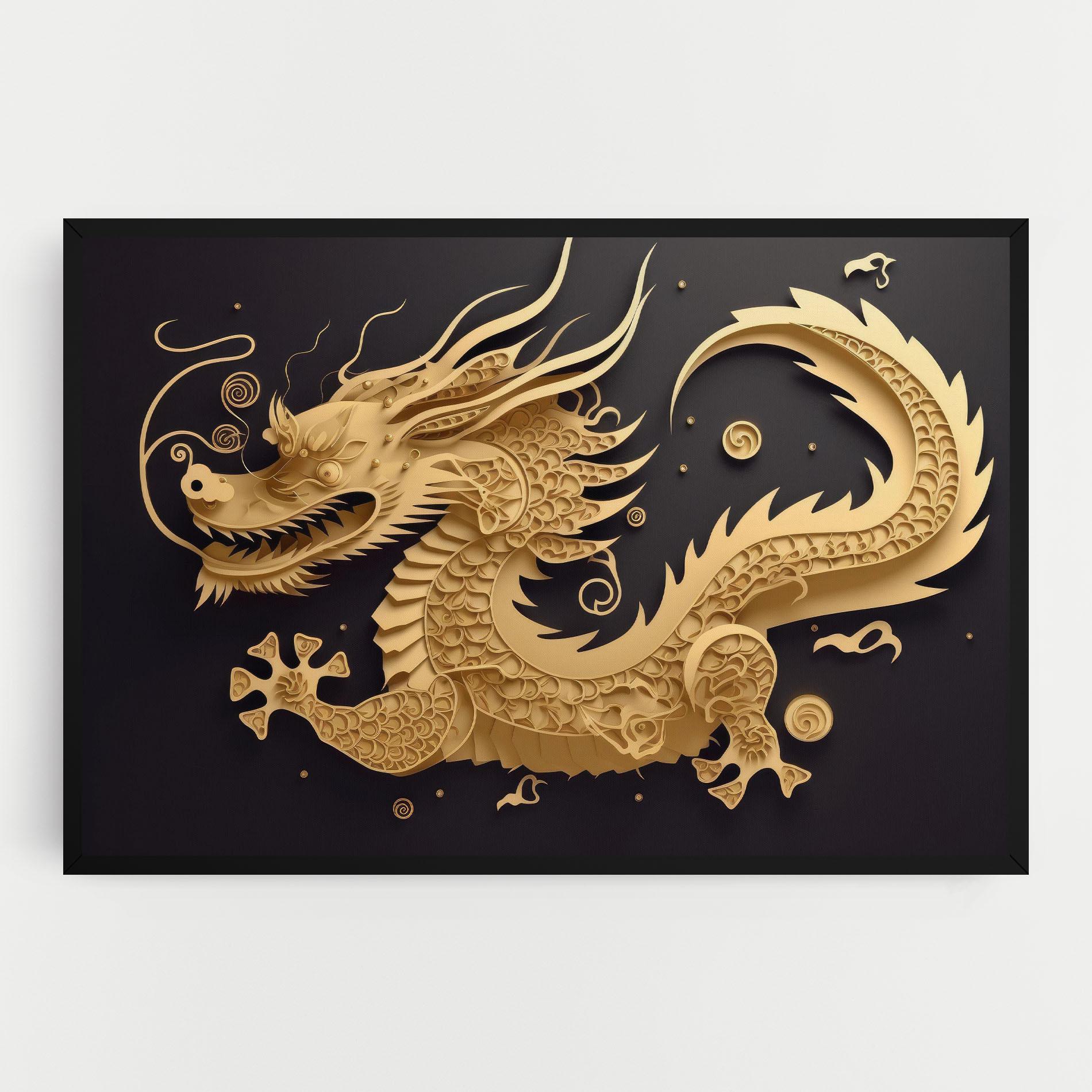 Tablou Canvas Dragon Zodiac Sign mockup 0
