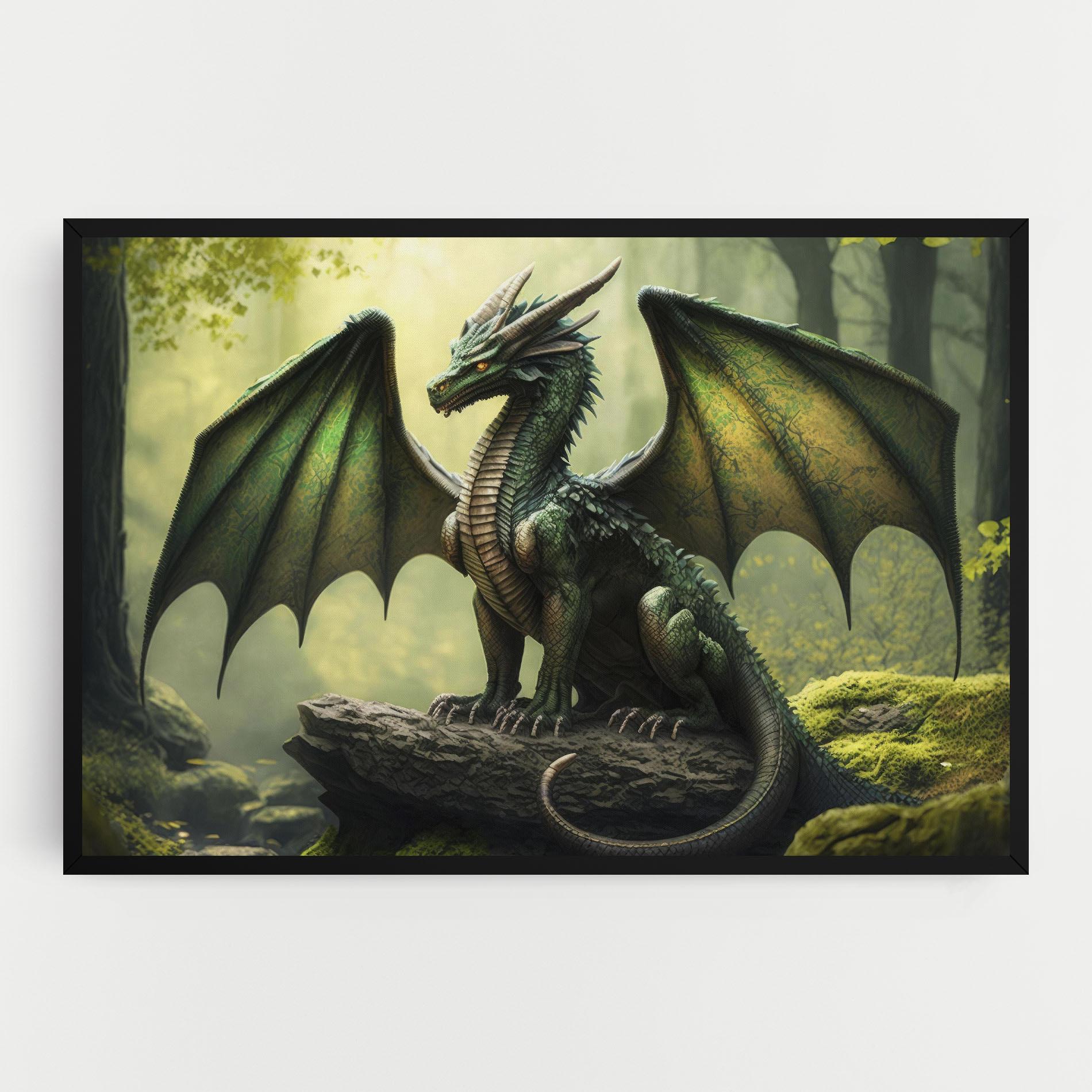 Tablou Canvas Green Dragon mockup 0