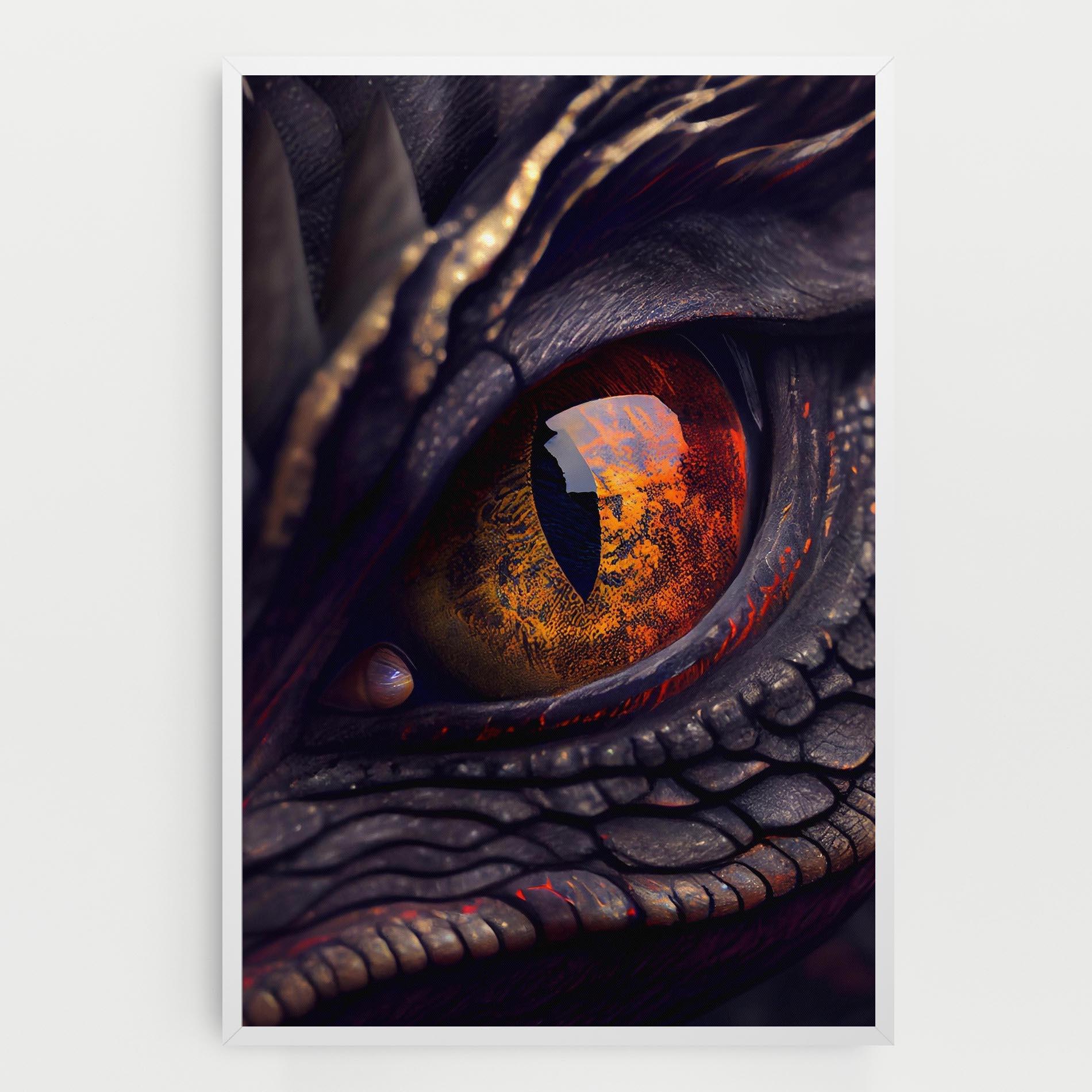 Tablou Canvas Close Up Red Eye Dragon mockup 0