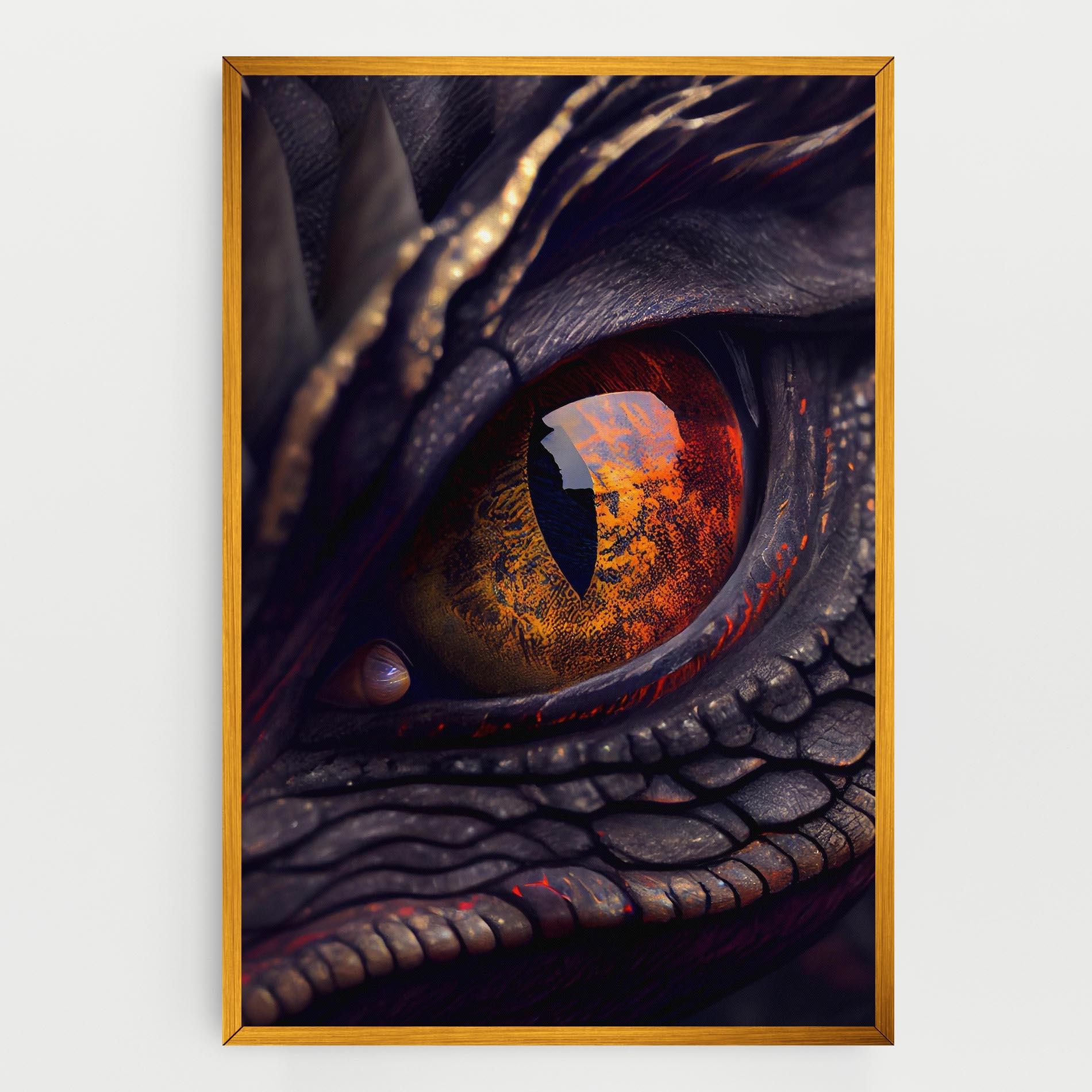 Tablou Canvas Close Up Red Eye Dragon mockup 0
