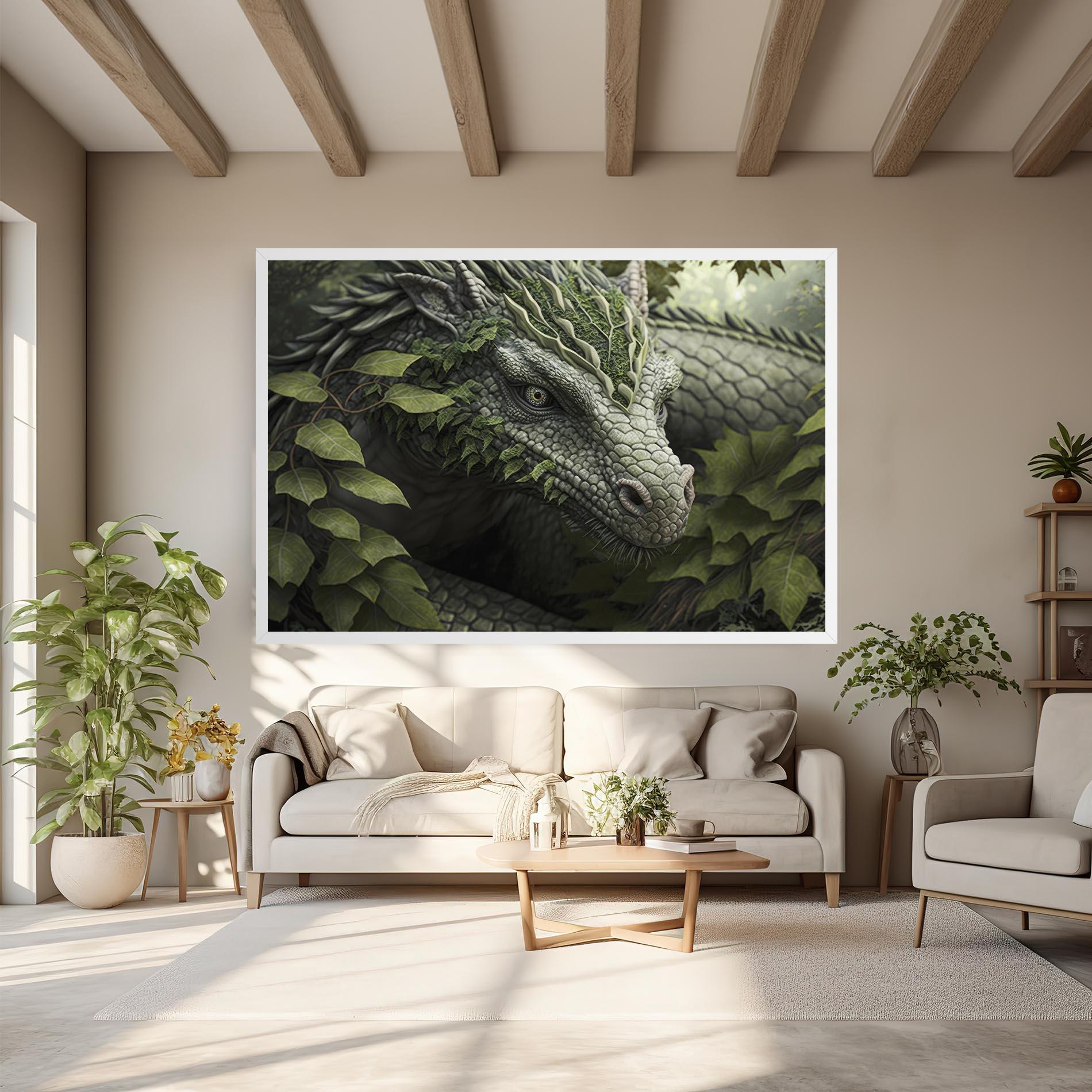 Tablou Canvas Ancient Forest Dragon mockup 6