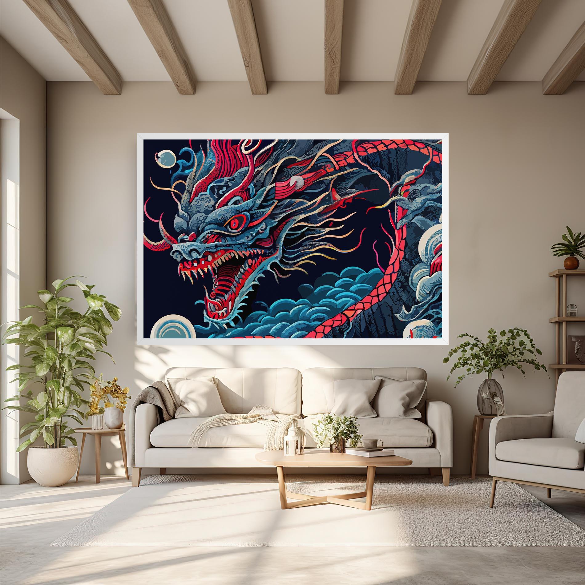 Tablou Canvas Cloud Dragon mockup 6