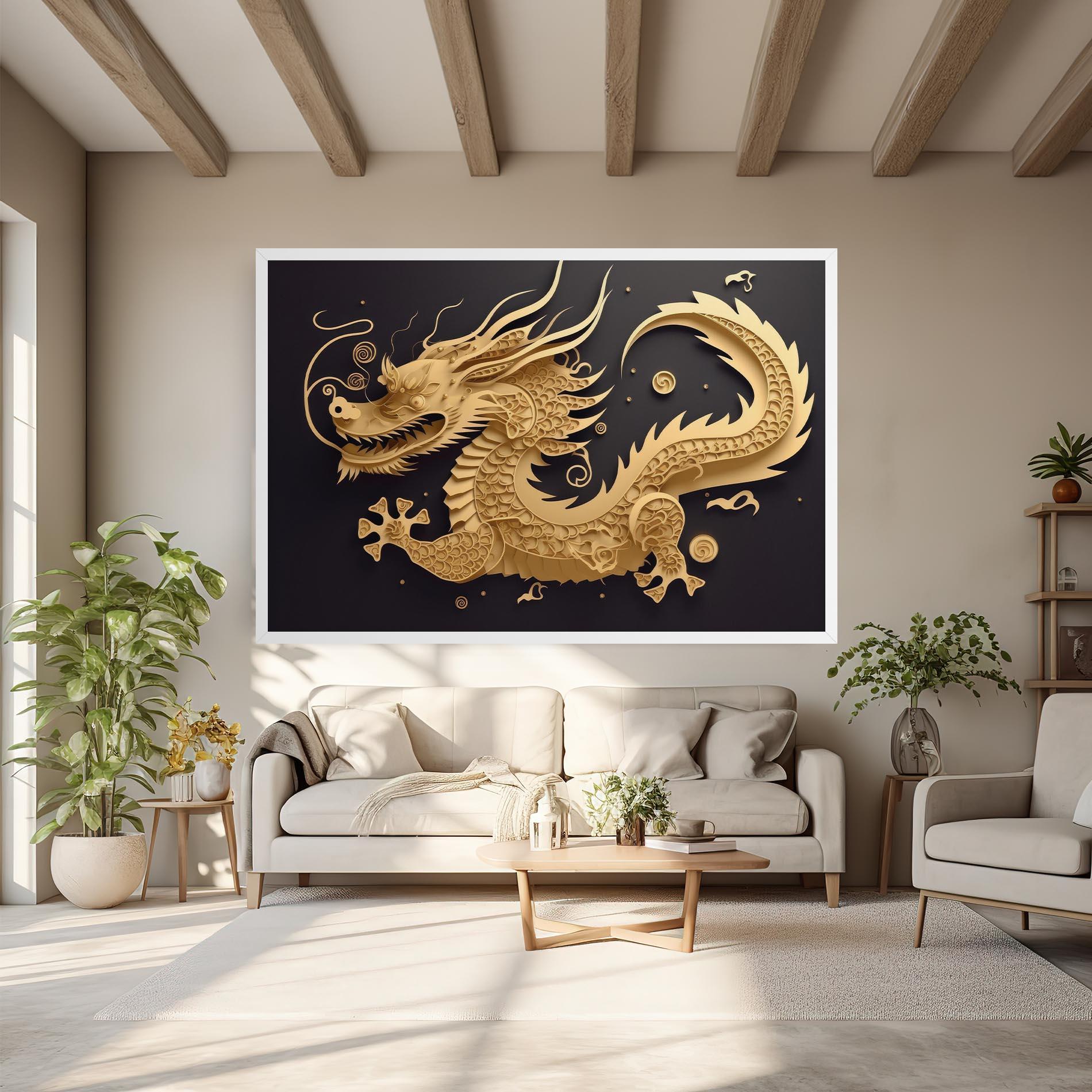 Tablou Canvas Dragon Zodiac Sign mockup 6