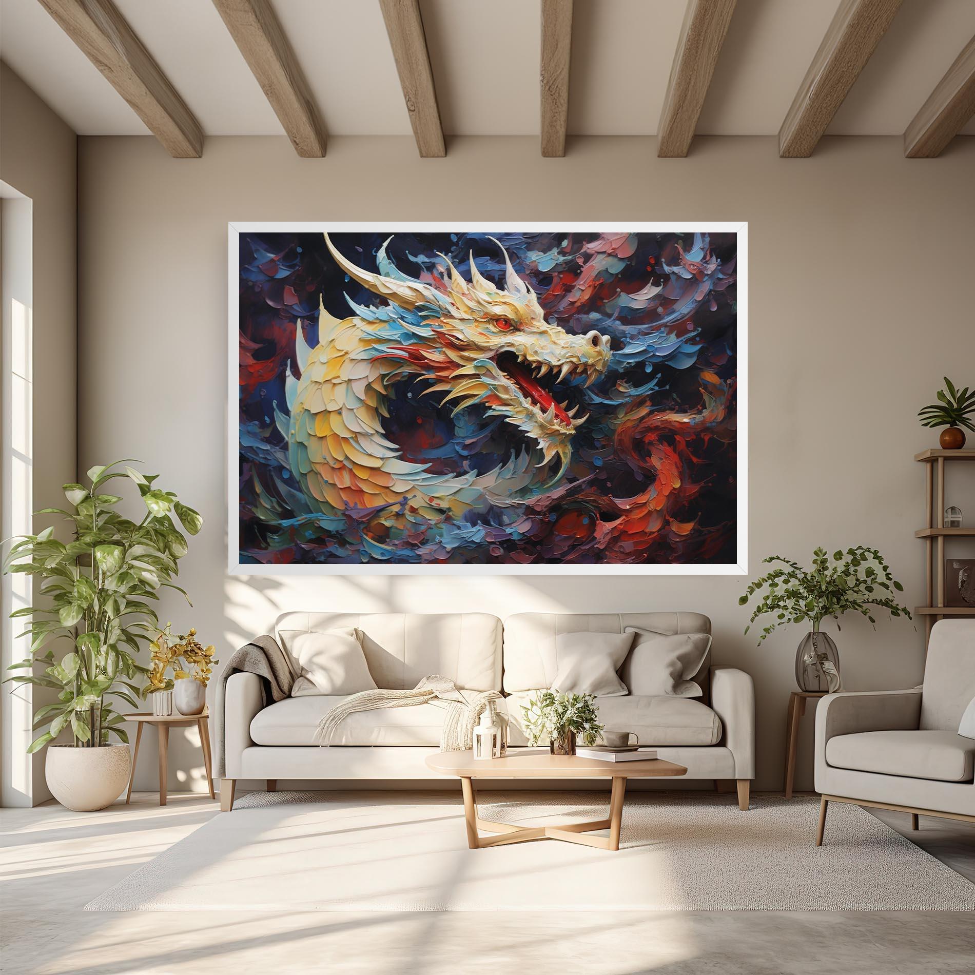 Tablou Canvas Fantasy Dragon Art mockup 6