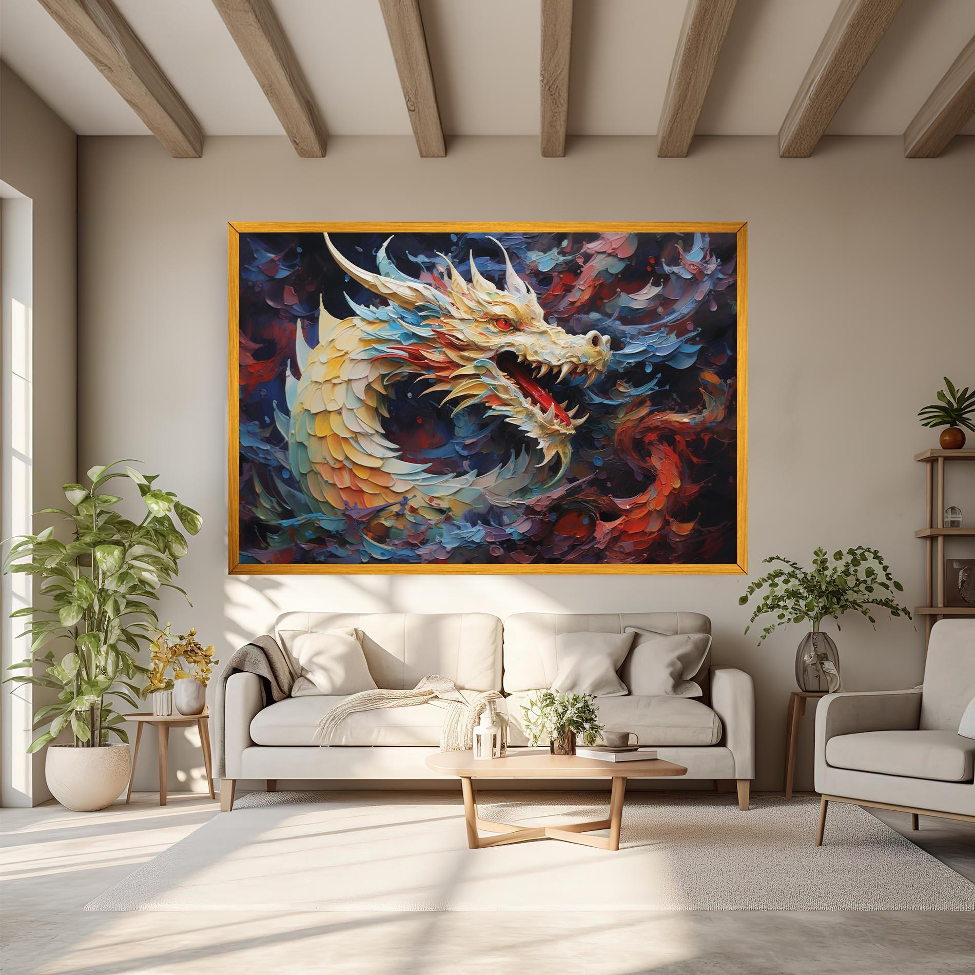 Tablou Canvas Fantasy Dragon Art mockup 6