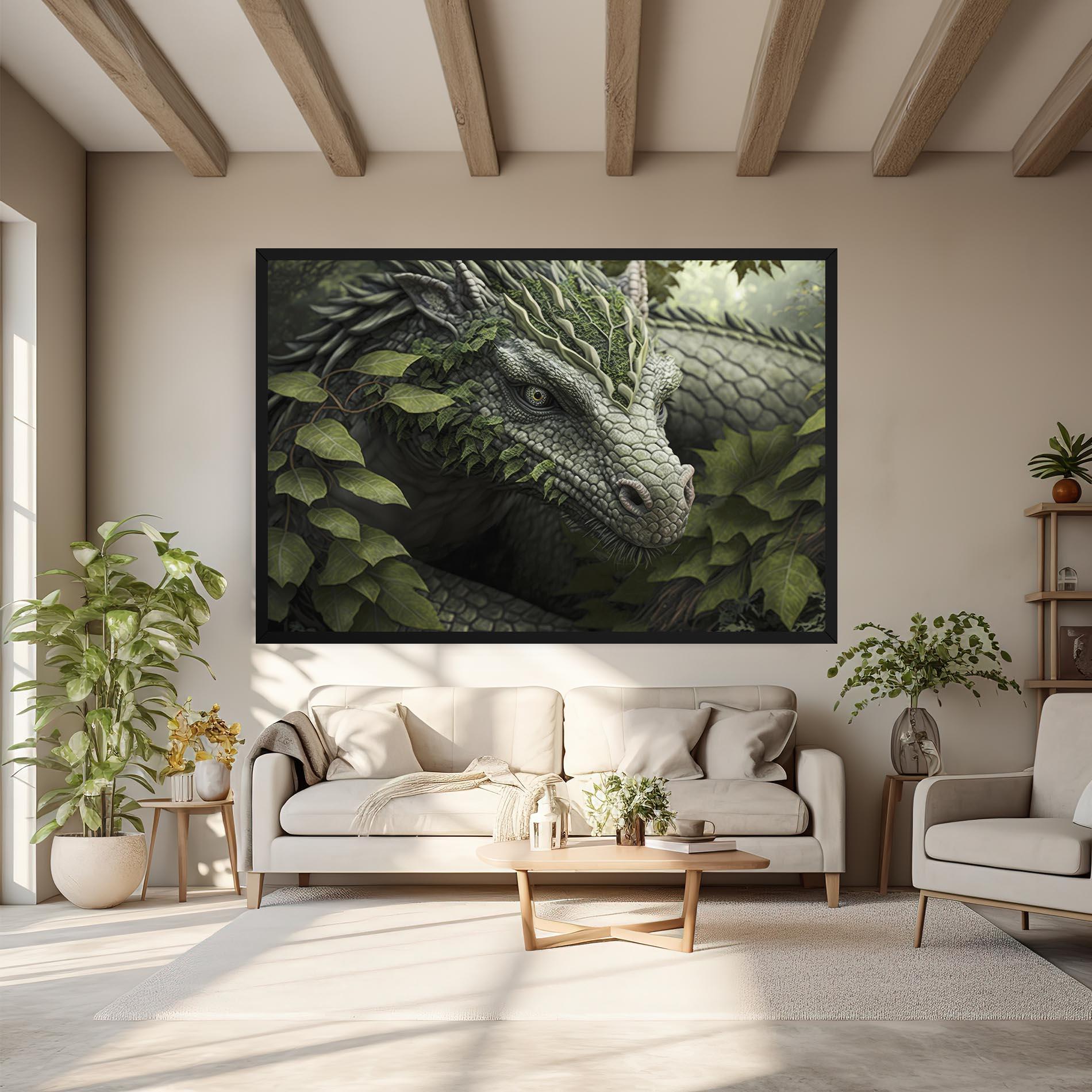 Tablou Canvas Ancient Forest Dragon mockup 6
