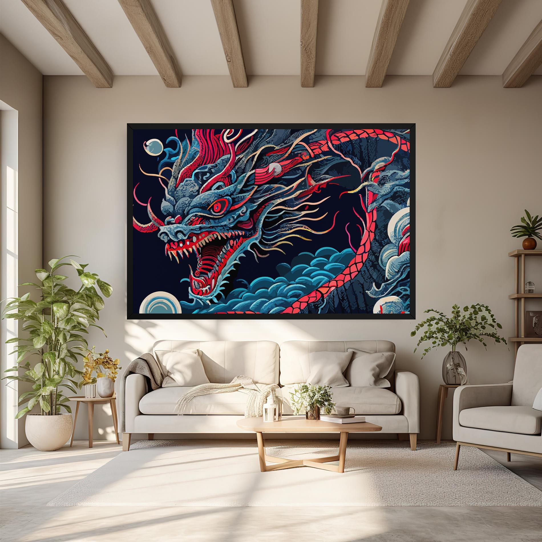 Tablou Canvas Cloud Dragon mockup 6
