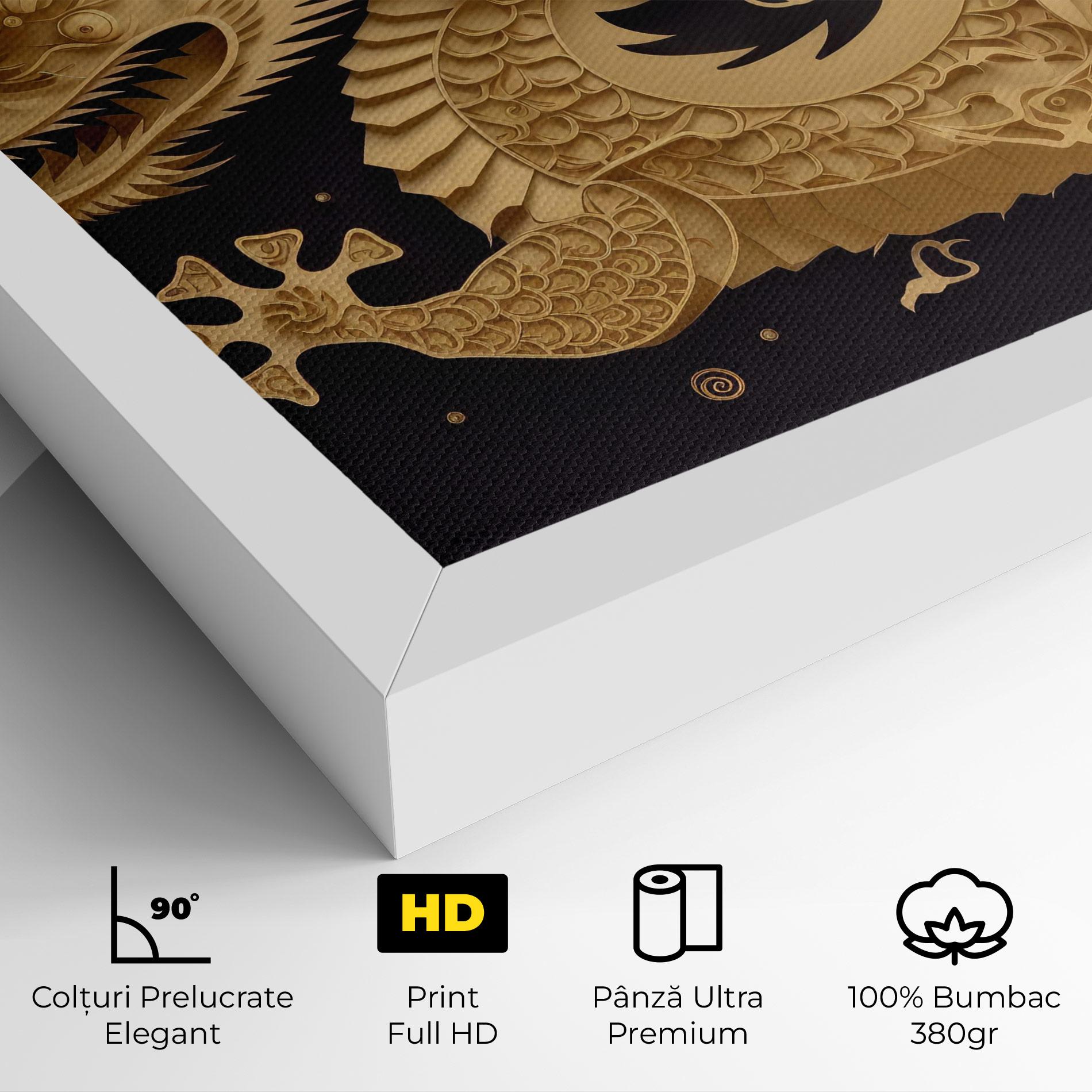 Tablou Canvas Dragon Zodiac Sign mockup 4
