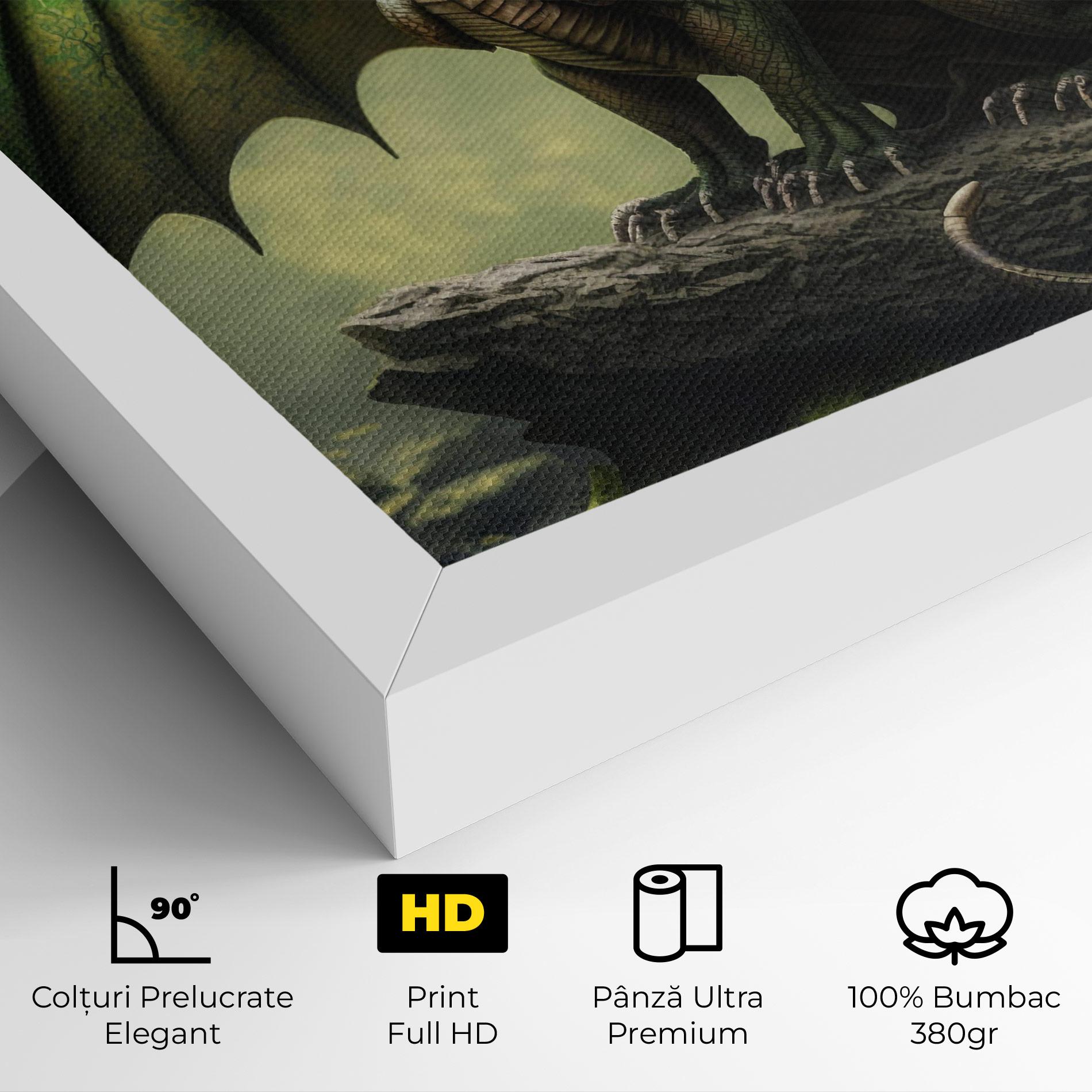Tablou Canvas Green Dragon mockup 4