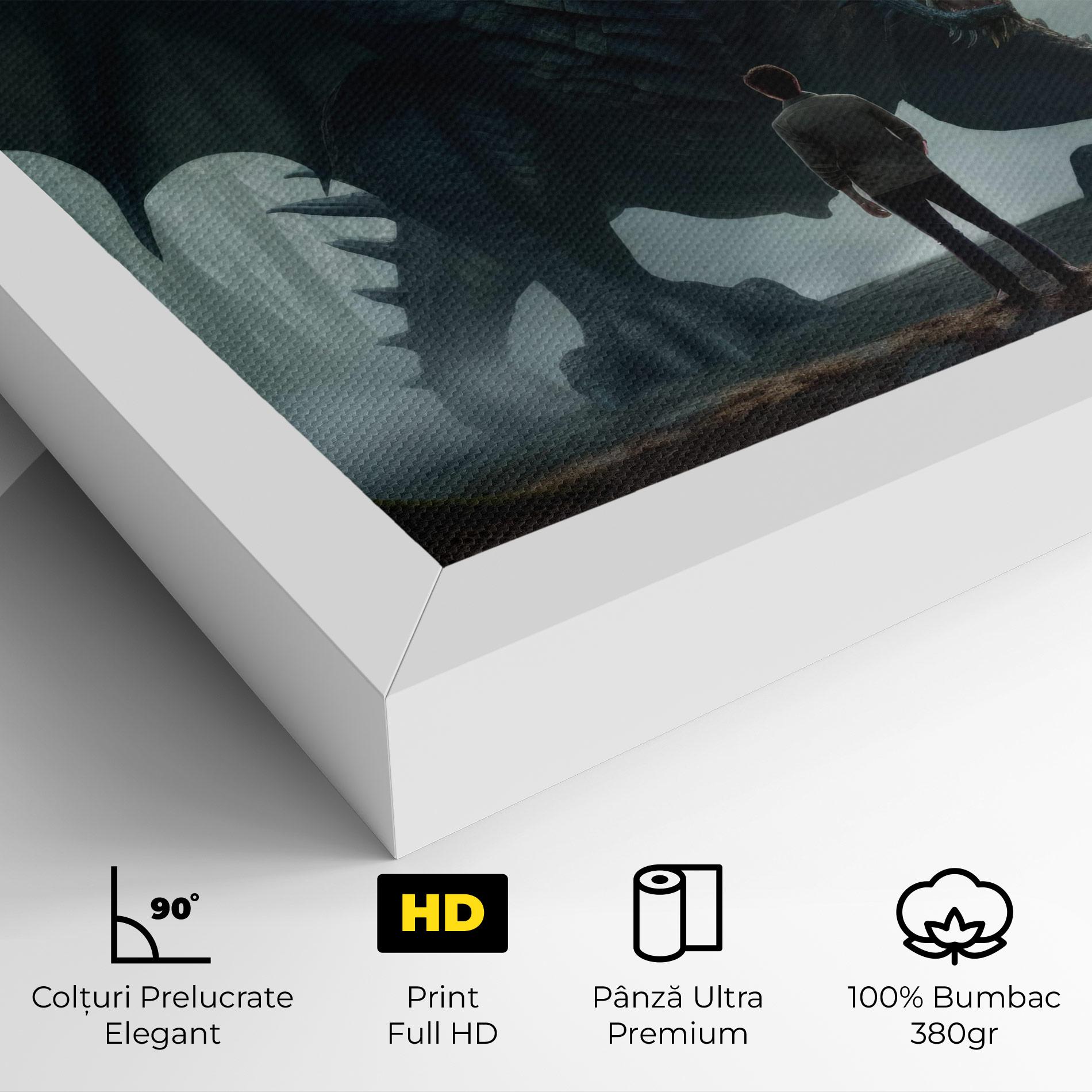 Tablou Canvas Huge Dragon Fantasy mockup 4