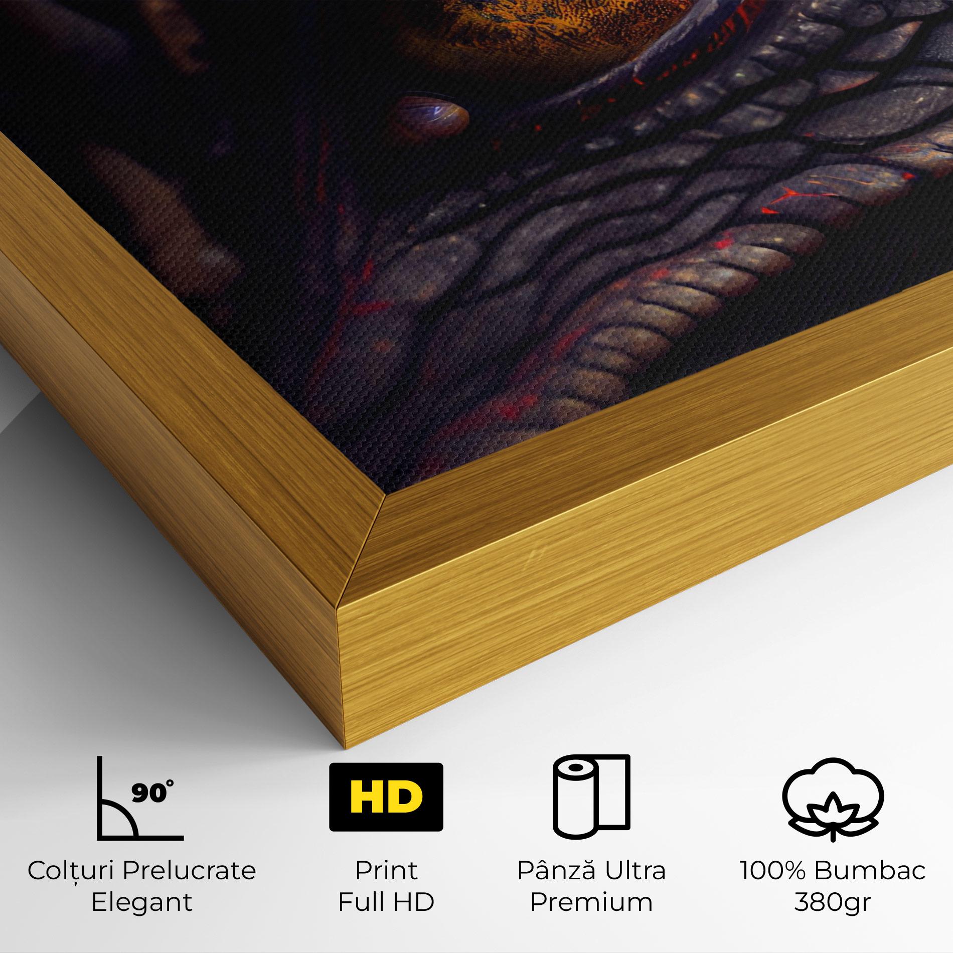 Tablou Canvas Close Up Red Eye Dragon mockup 4