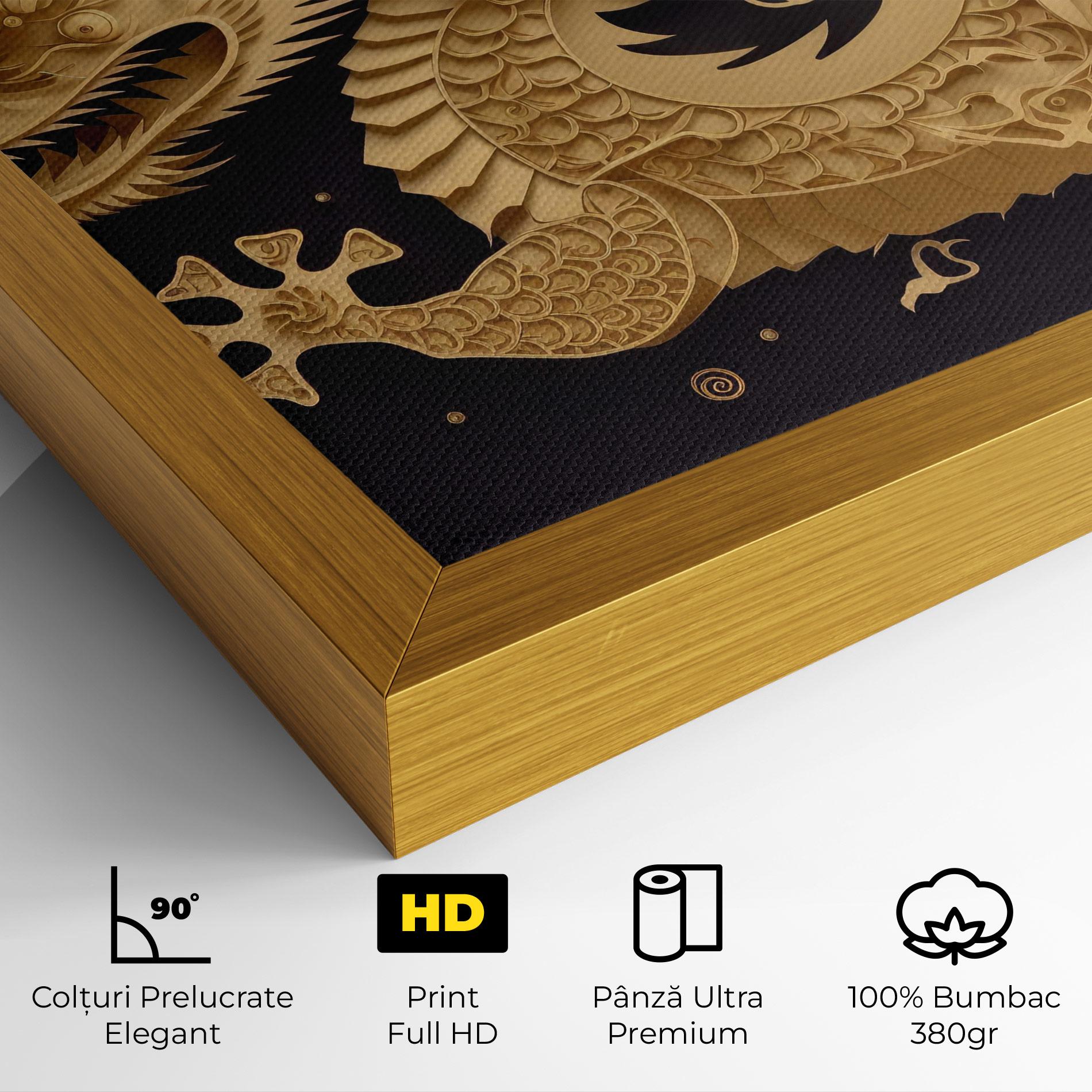 Tablou Canvas Dragon Zodiac Sign mockup 4