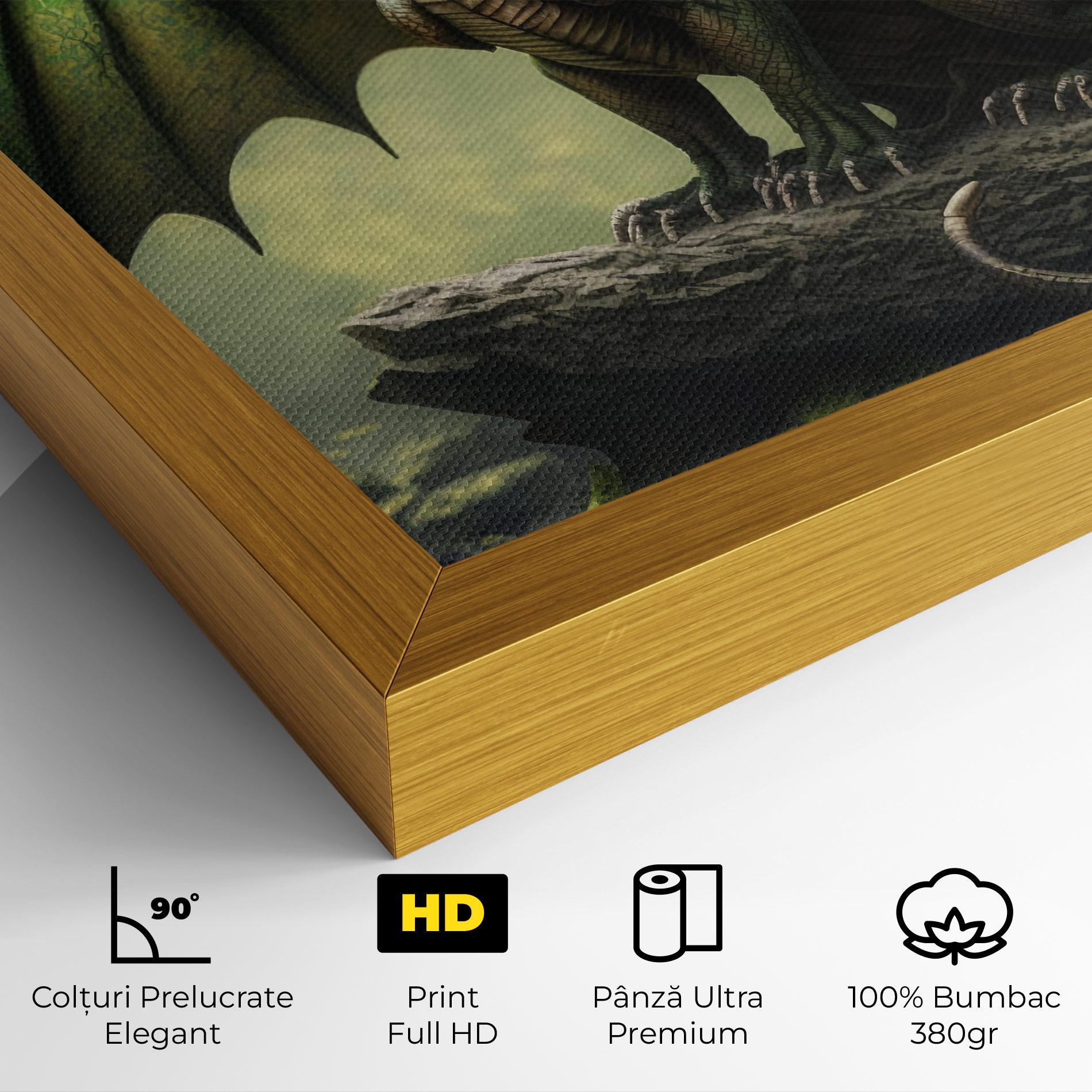 Tablou Canvas Green Dragon mockup 4