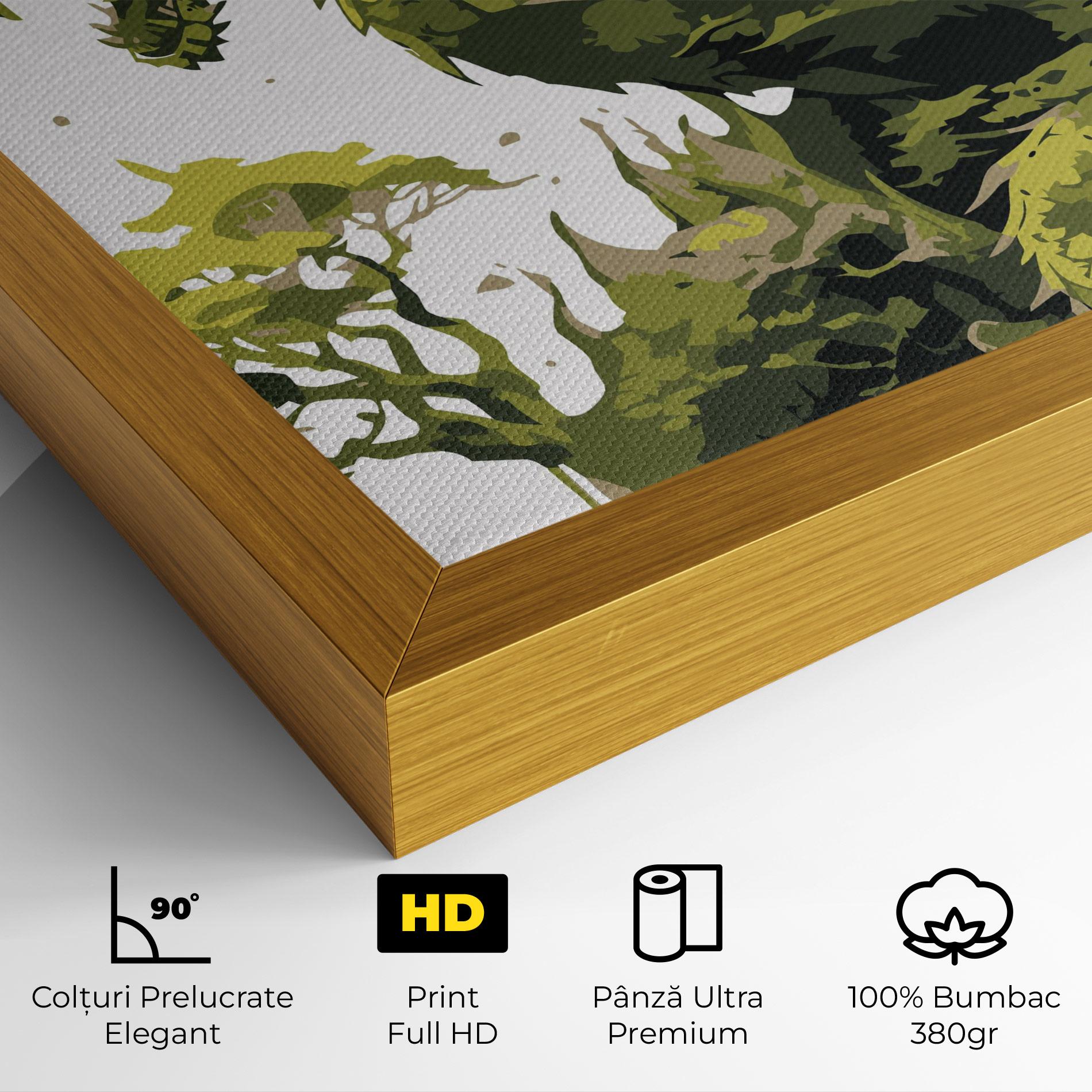 Tablou Canvas Green Nature Dragon mockup 4