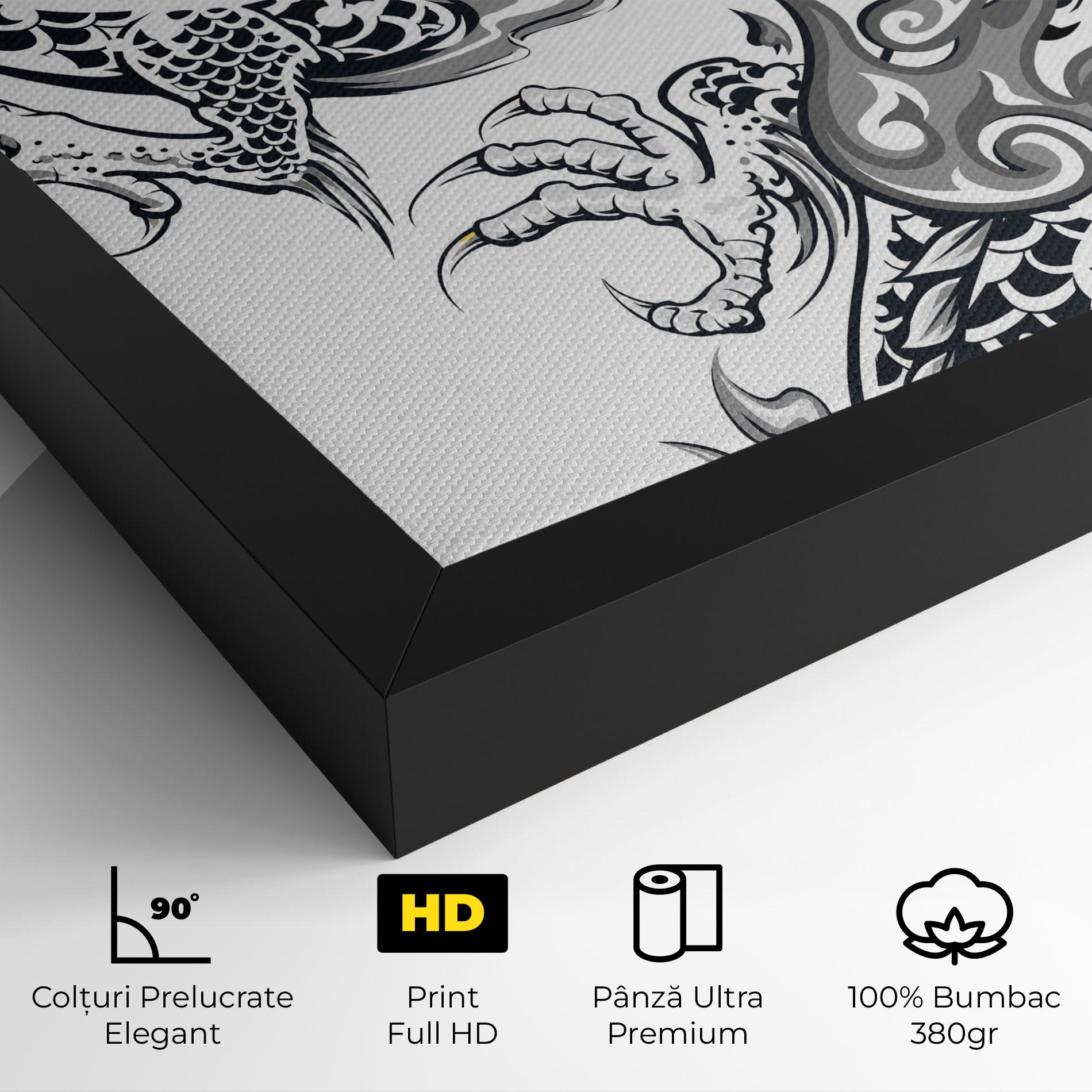 Tablou Canvas Dragon Line mockup 4