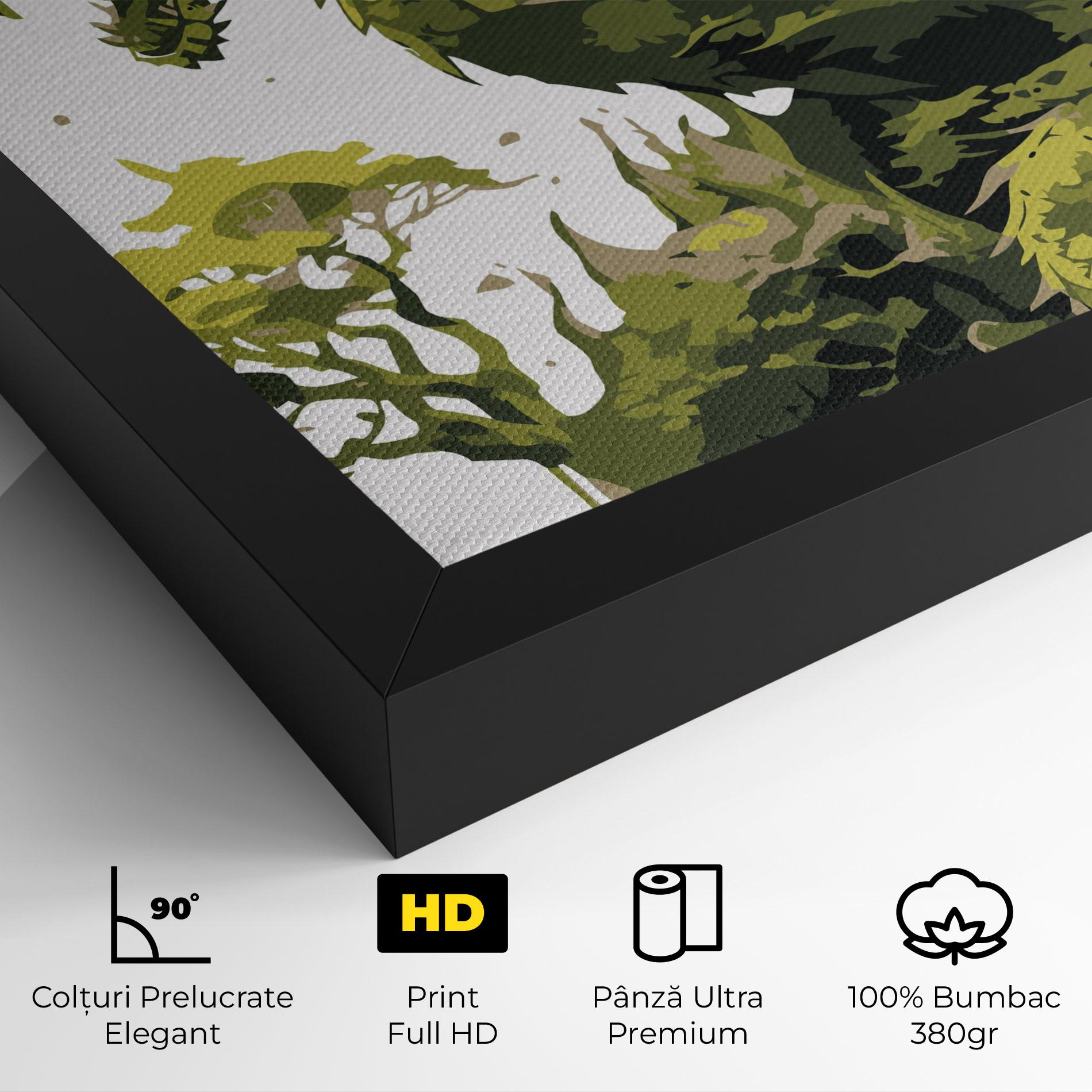 Tablou Canvas Green Nature Dragon mockup 4