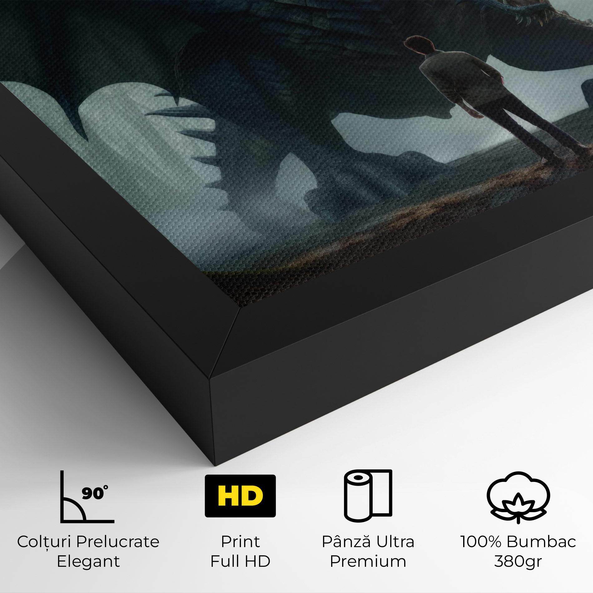 Tablou Canvas Huge Dragon Fantasy mockup 4