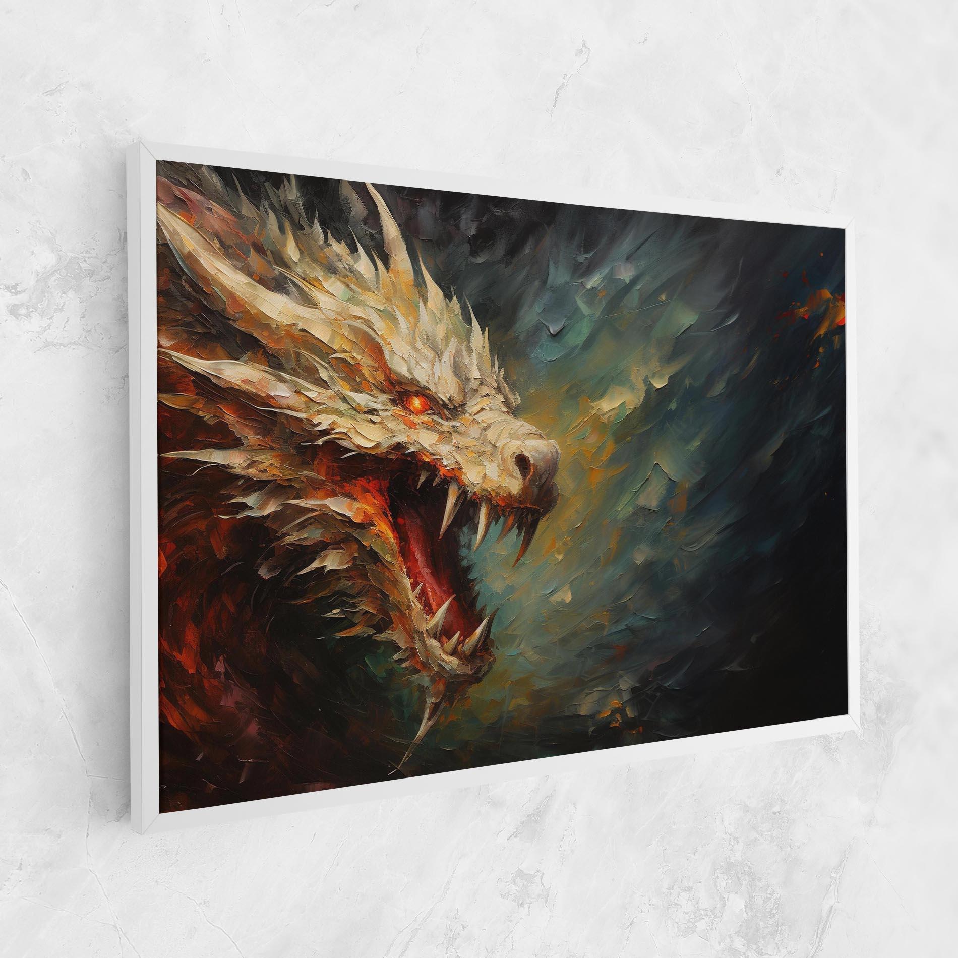 Tablou Canvas Angry Dragon Painting mockup 1