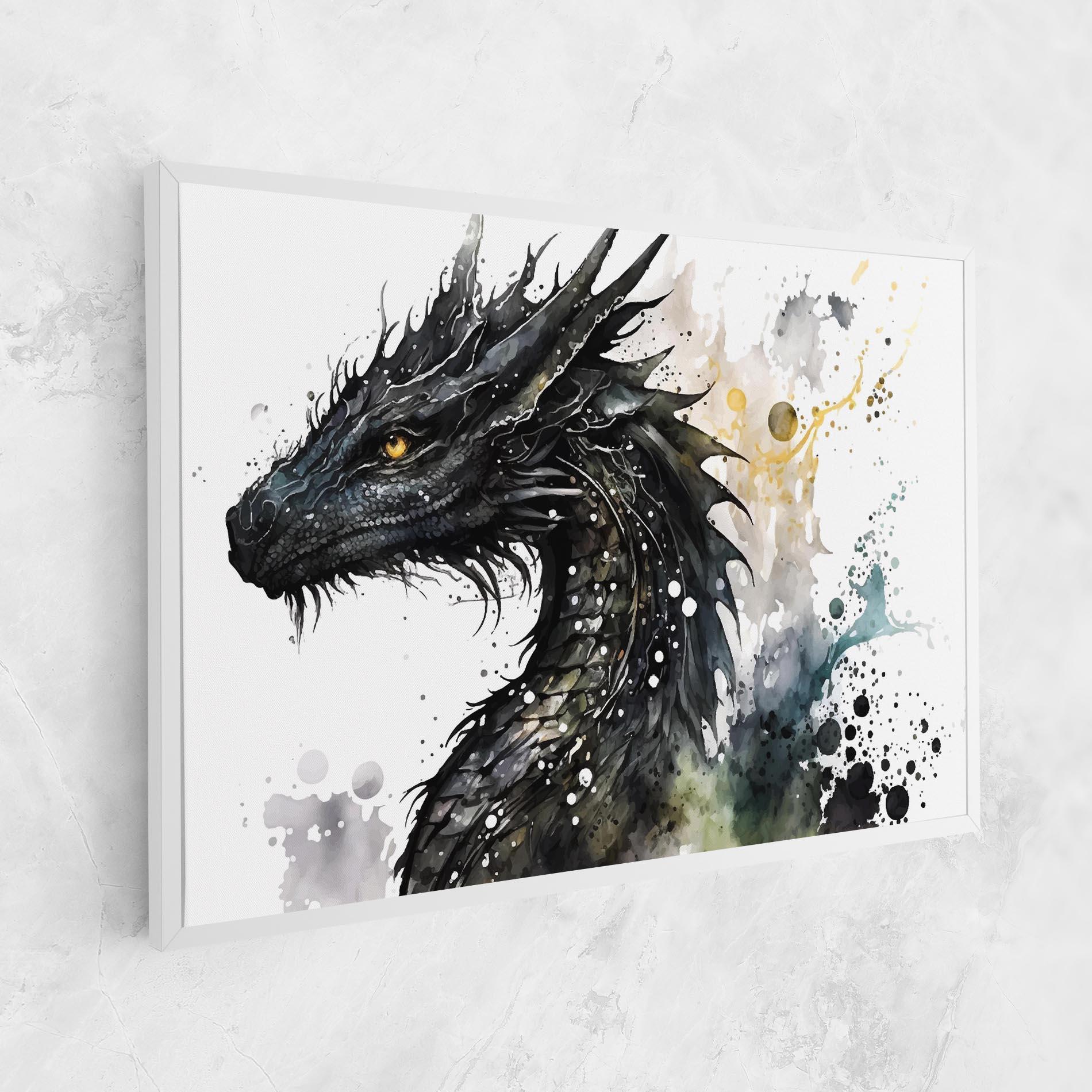 Tablou Canvas Black Dragon Art mockup 1