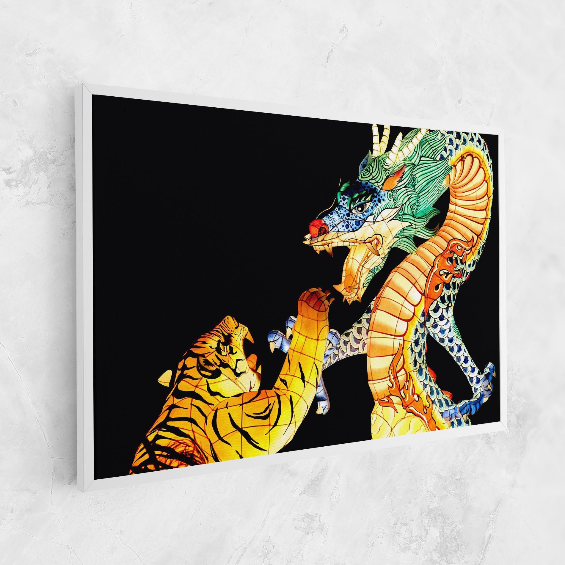 Tablou Canvas Chinese Dragon And Tiger mockup 1