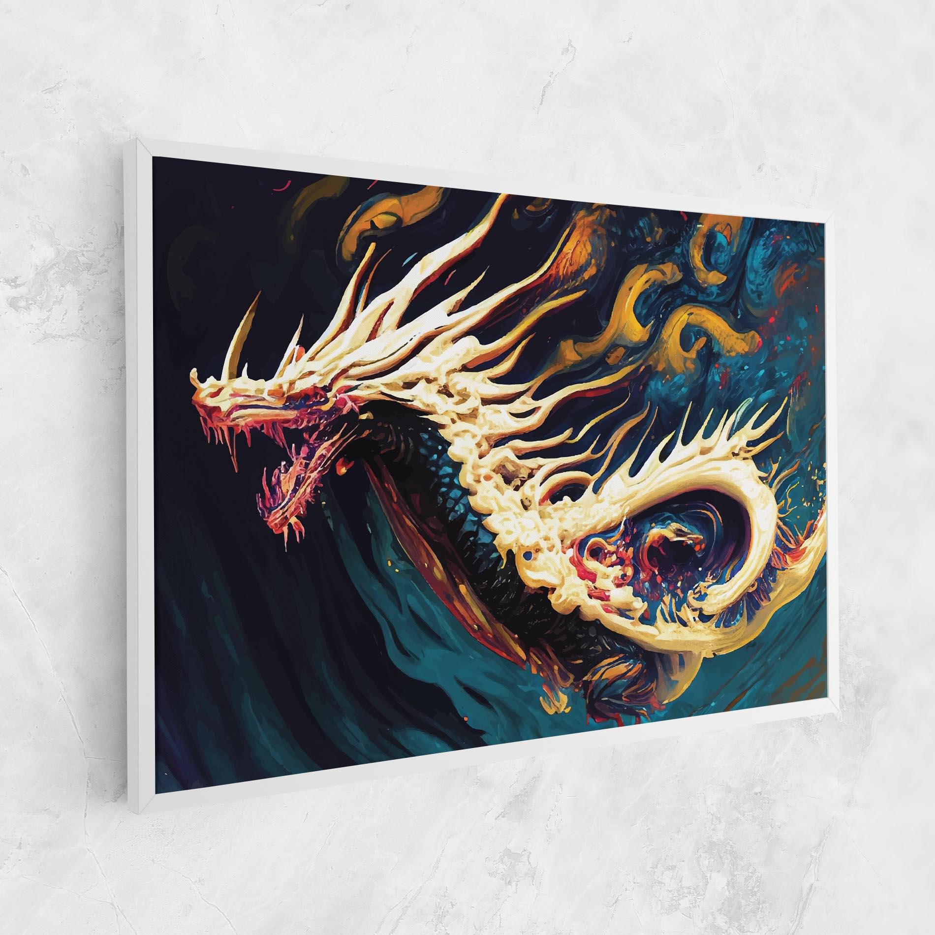Tablou Canvas Flying Acrylic Dragon mockup 1
