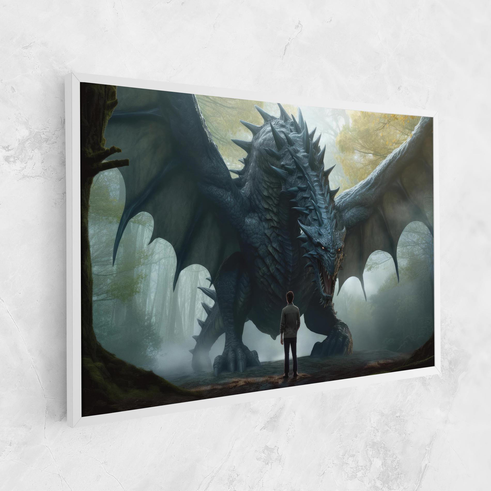Tablou Canvas Huge Dragon Fantasy mockup 1