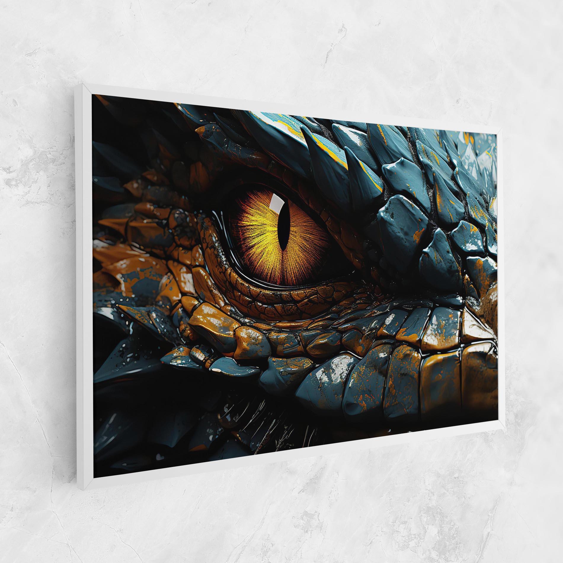 Tablou Canvas Yellow Dragon Eye mockup 1