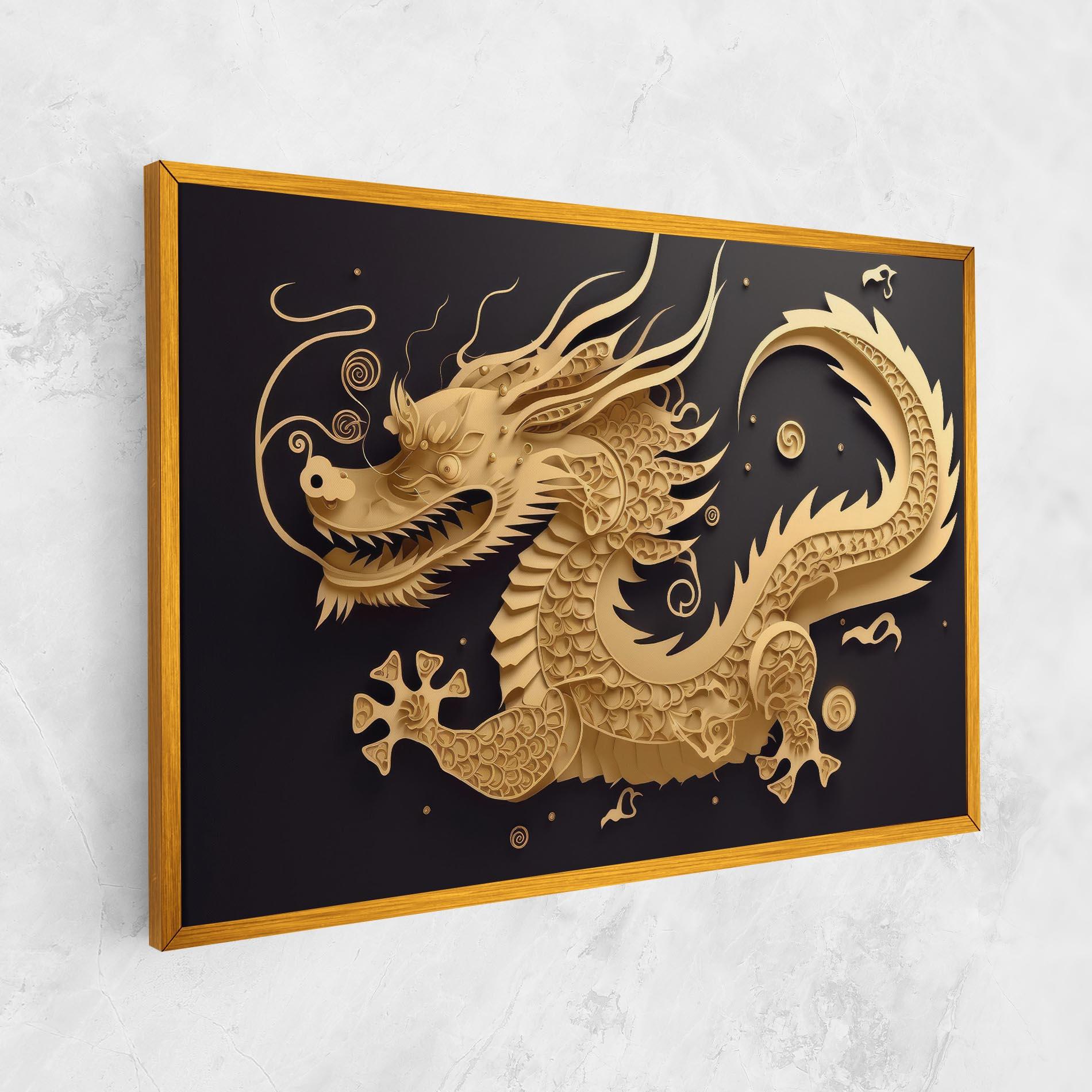 Tablou Canvas Dragon Zodiac Sign mockup 1