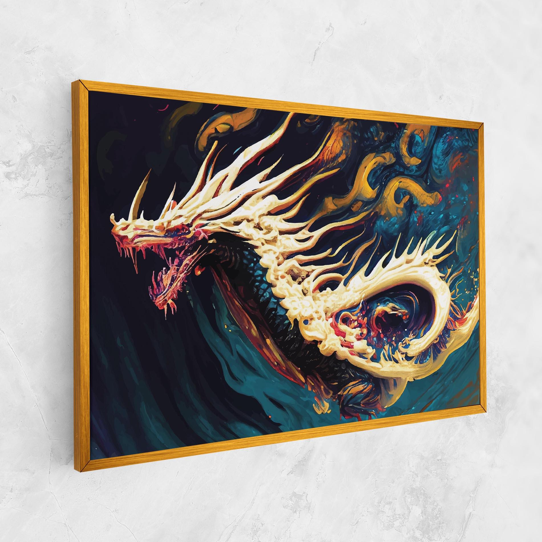 Tablou Canvas Flying Acrylic Dragon mockup 1