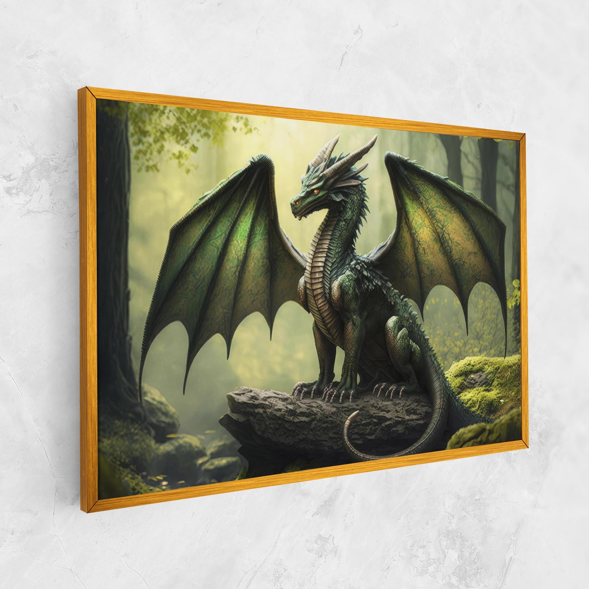 Tablou Canvas Green Dragon mockup 1