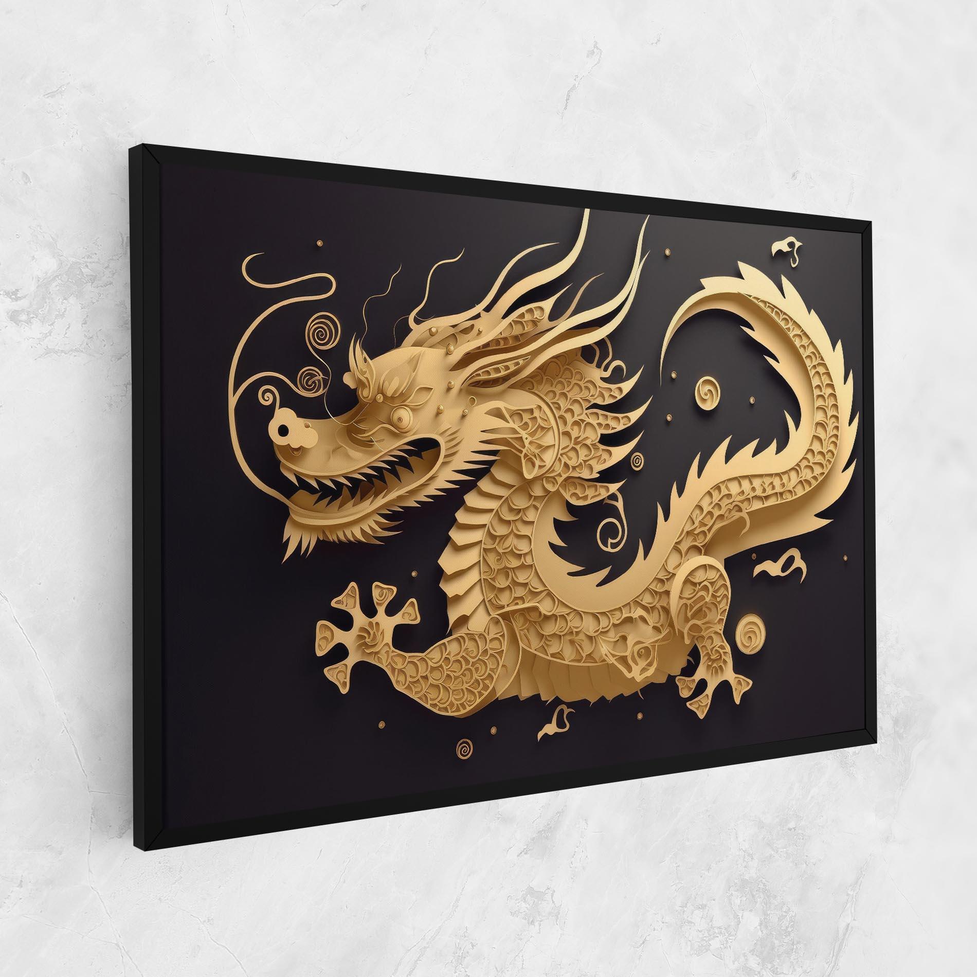 Tablou Canvas Dragon Zodiac Sign mockup 1