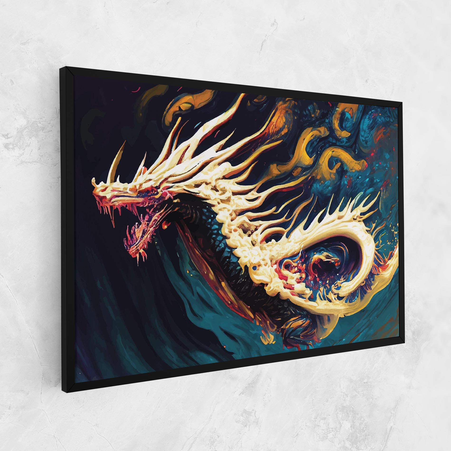 Tablou Canvas Flying Acrylic Dragon mockup 1